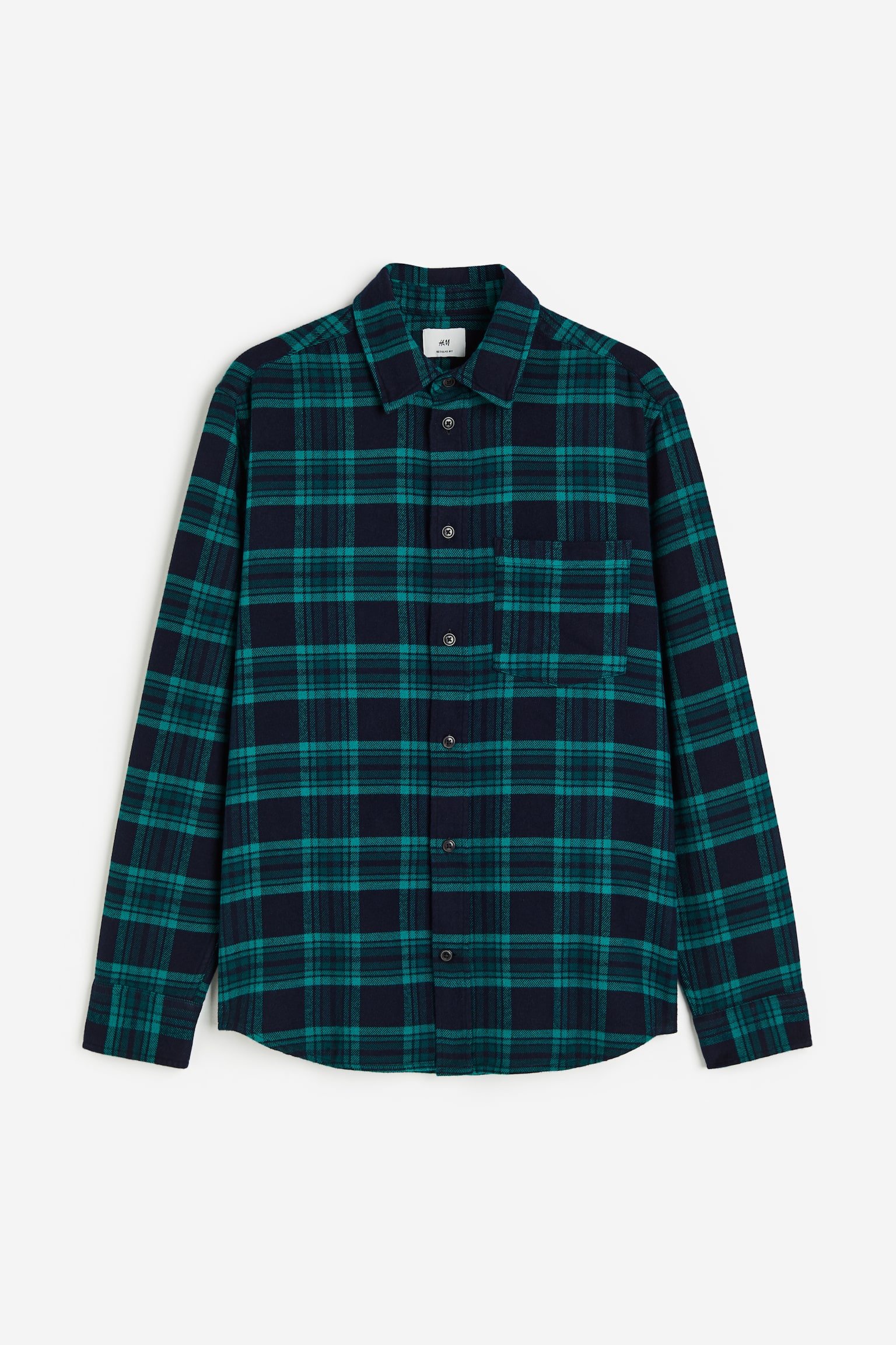 Regular Fit Flannel shirt - Dark blue/Checked/Beige/Checked/Red/Black checked - 1