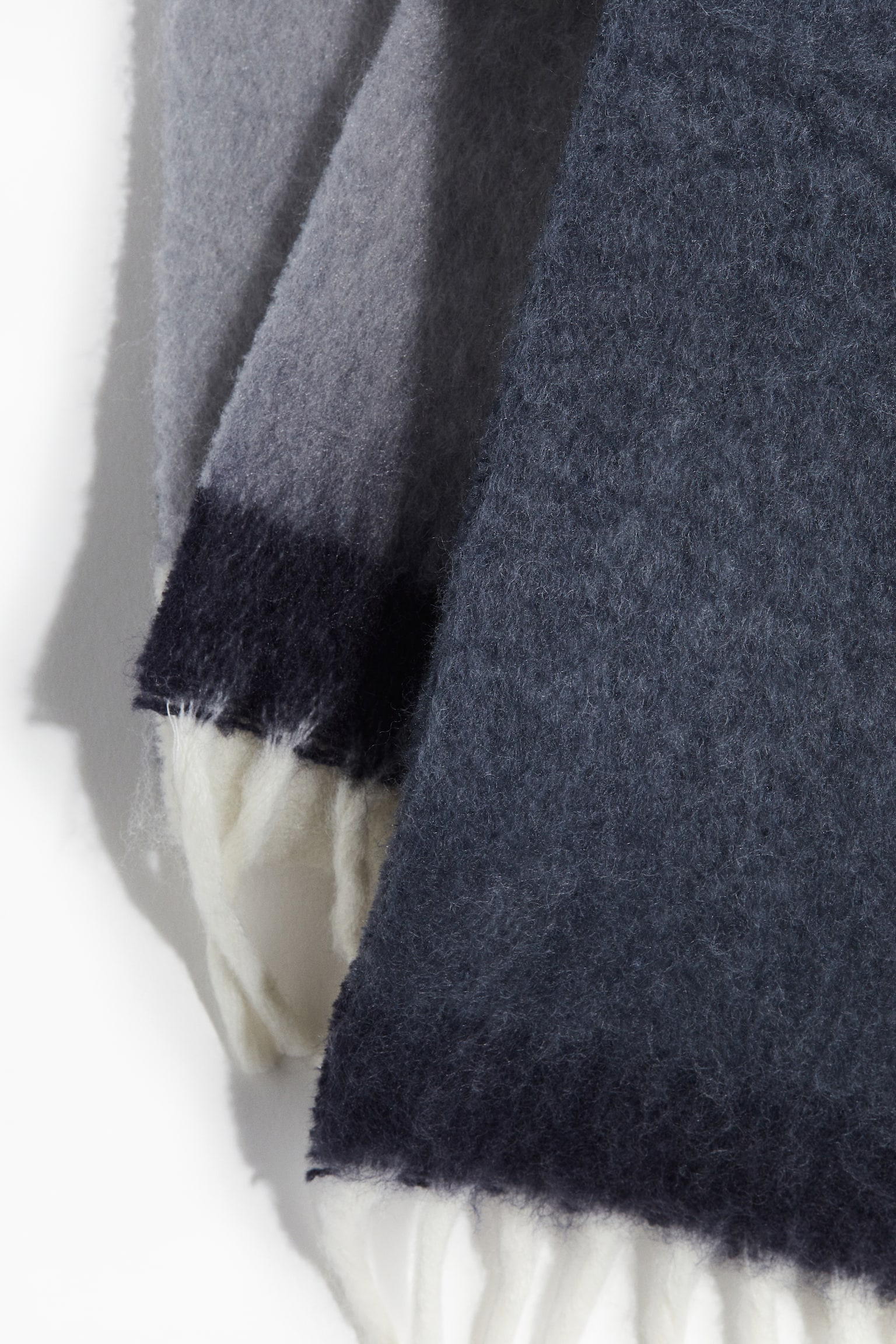 Brushed scarf - Dark blue/Block-coloured/Beige - 5