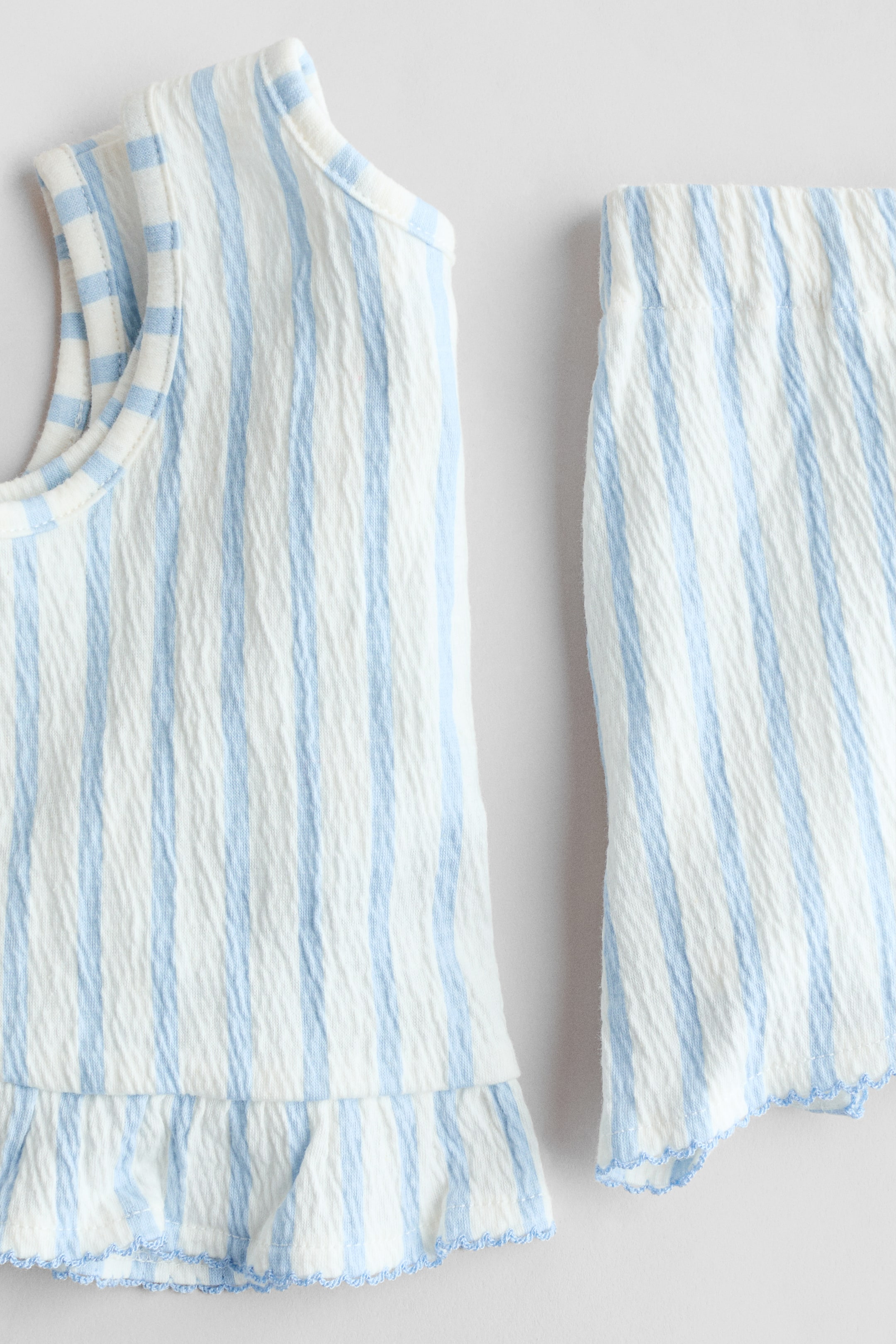 Ensemble 2 pièces en coton froissé