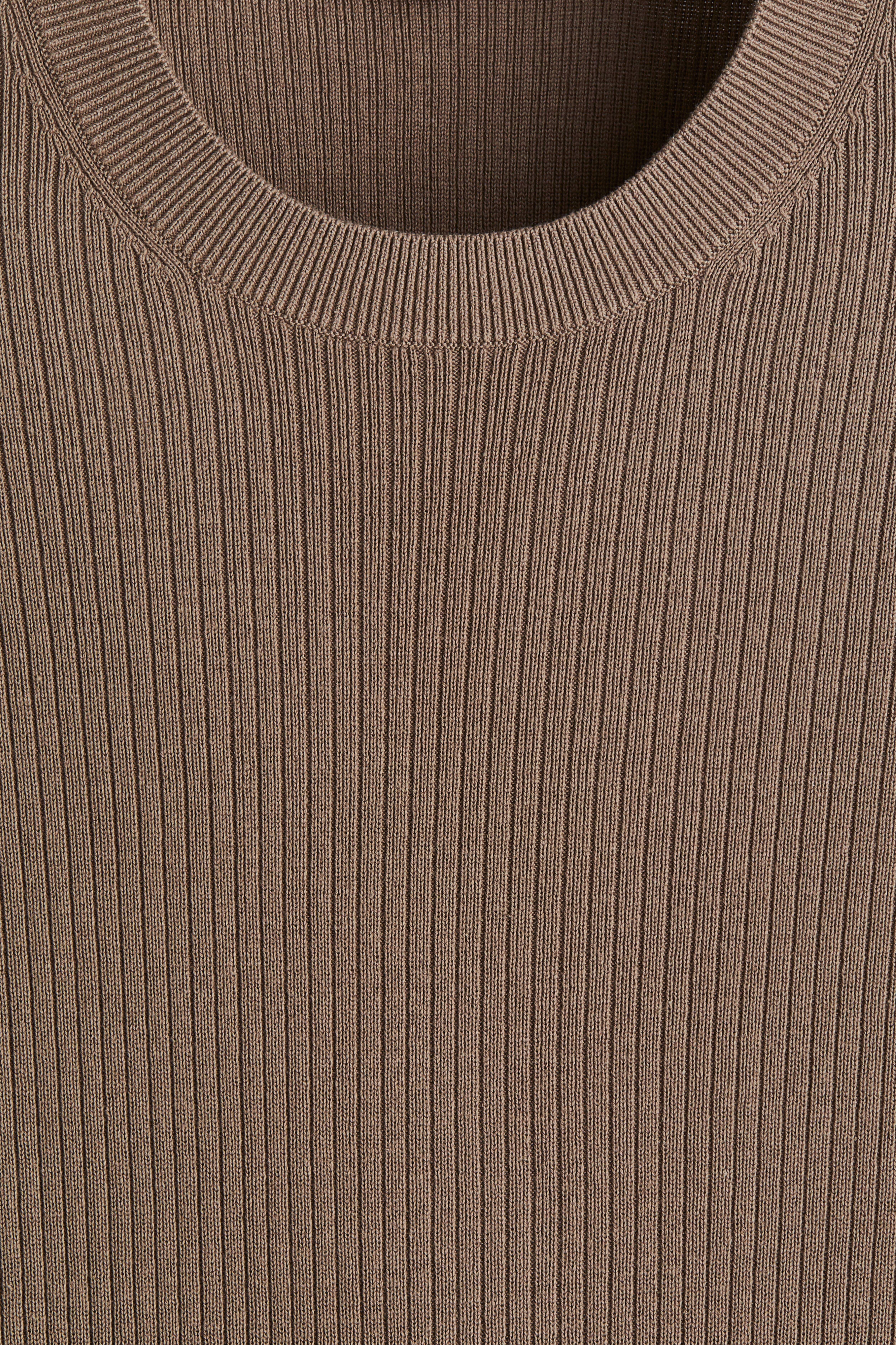 Slim-Fit Rib-Knit T-Shirt