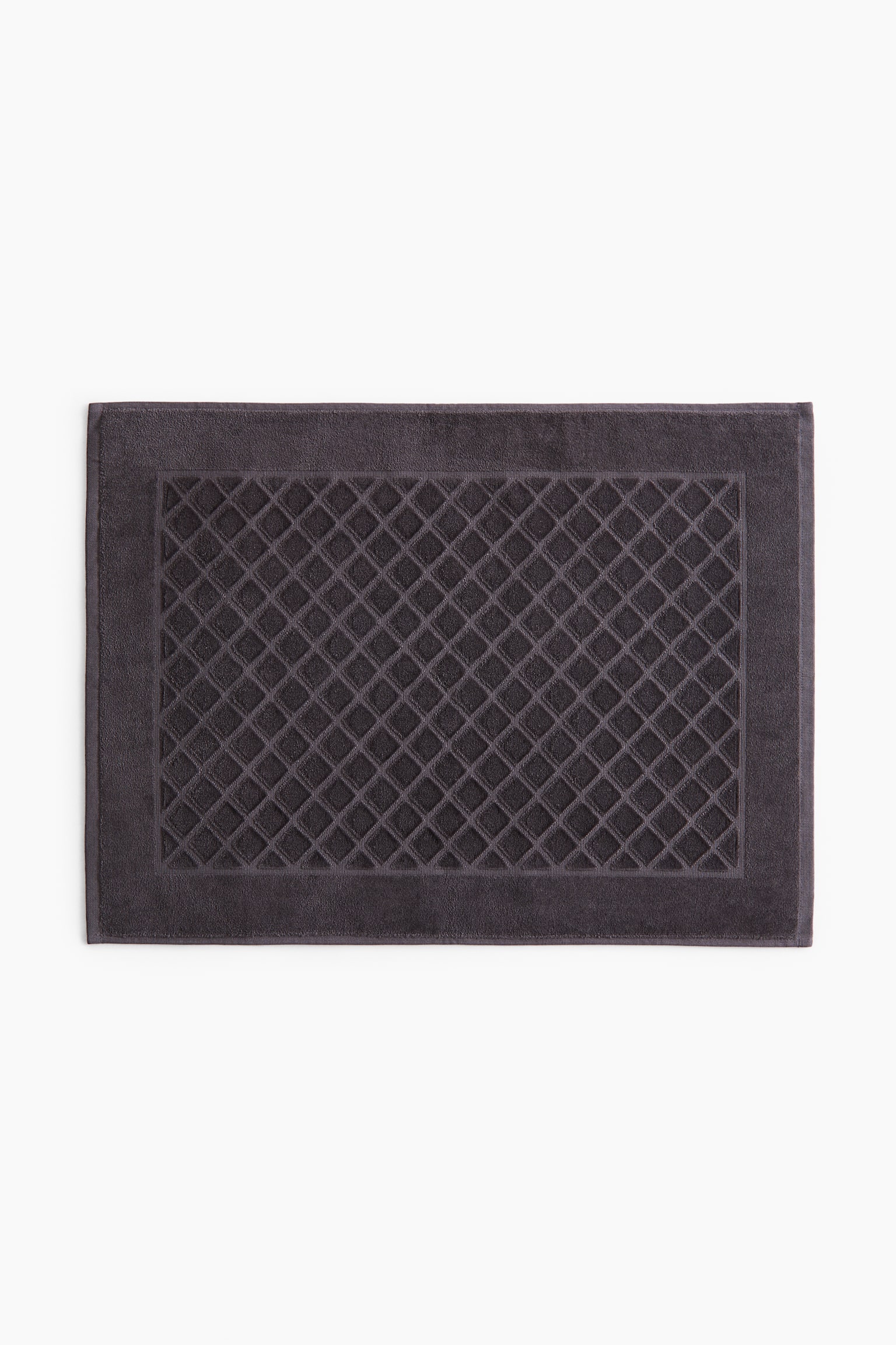 Velour bath mat - Dark grey/Light dusty pink/Light beige/Black - 1