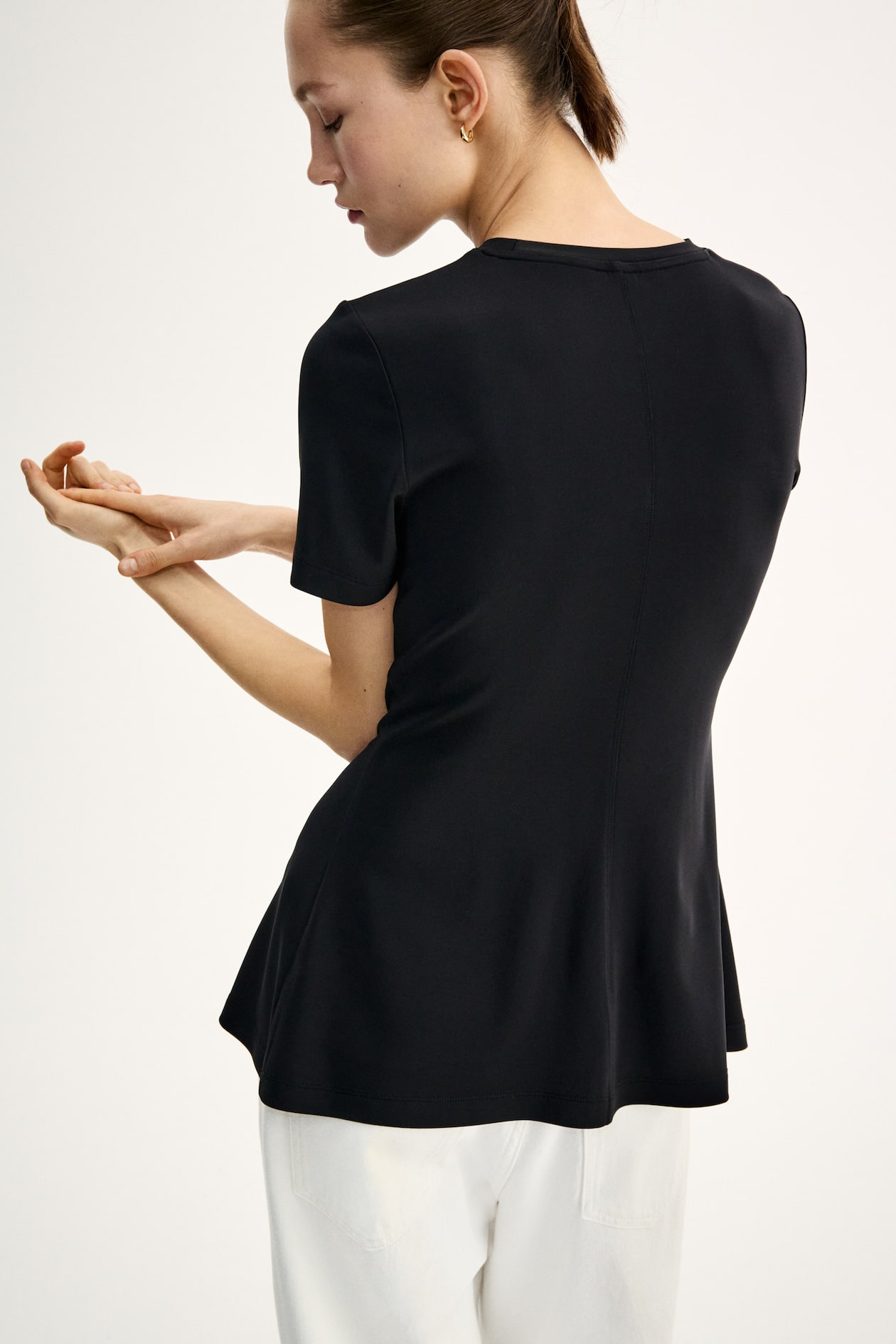 Interlock Peplum Top - image 5