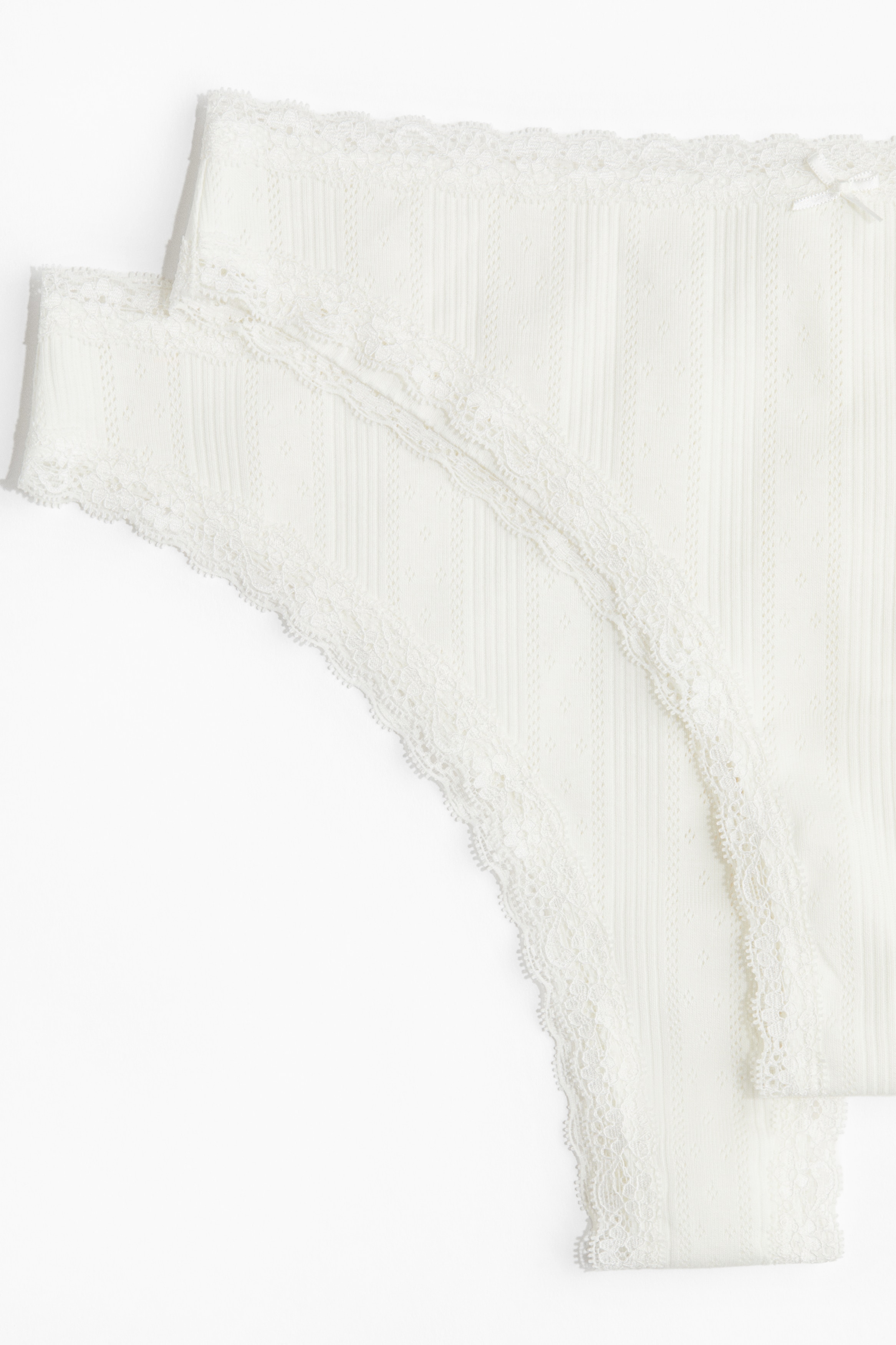 2-pack cotton pointelle Brazilian briefs
