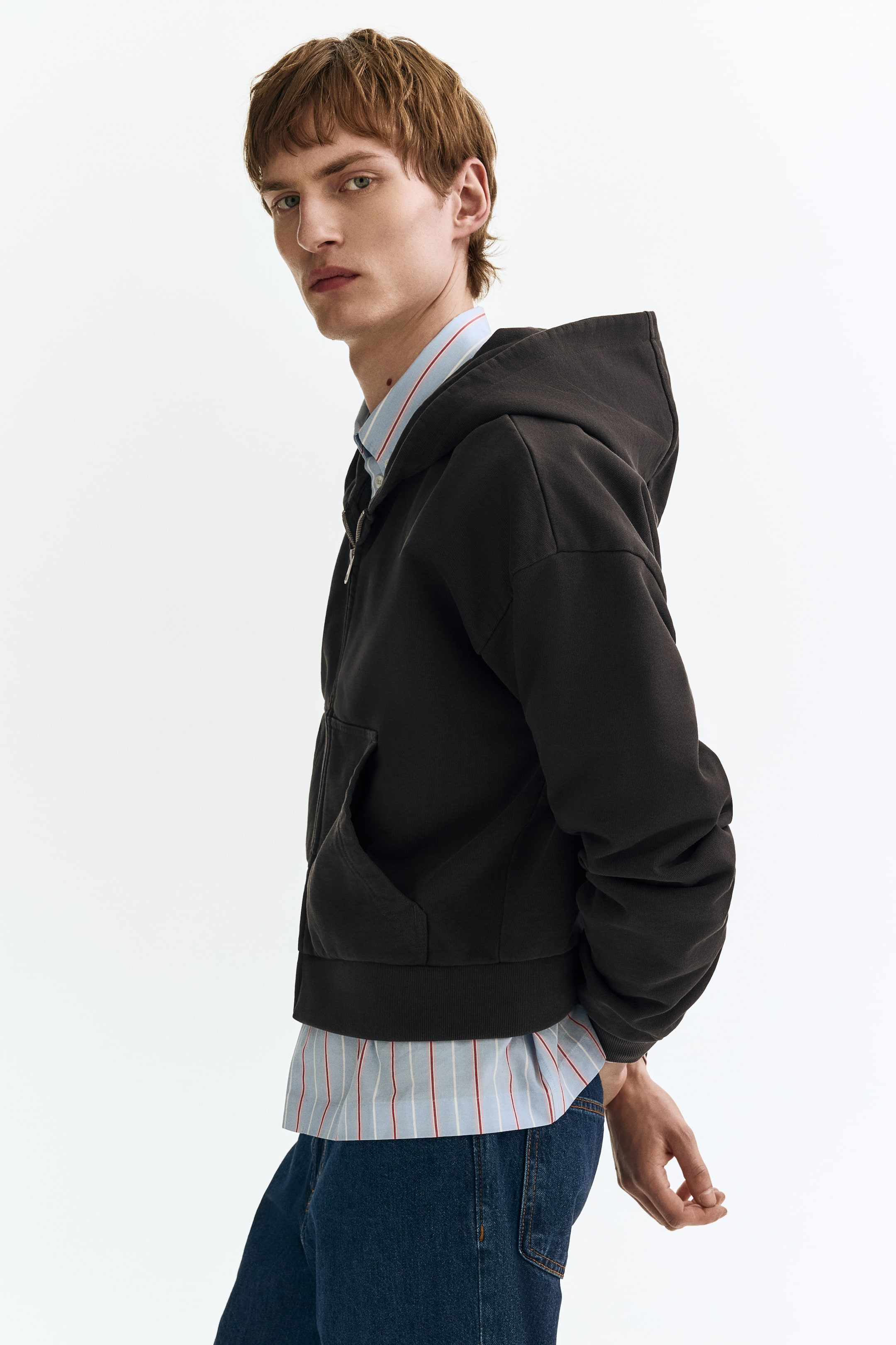Мужские куртки H&M Oversized-Fit Hooded Jacket — фото 3