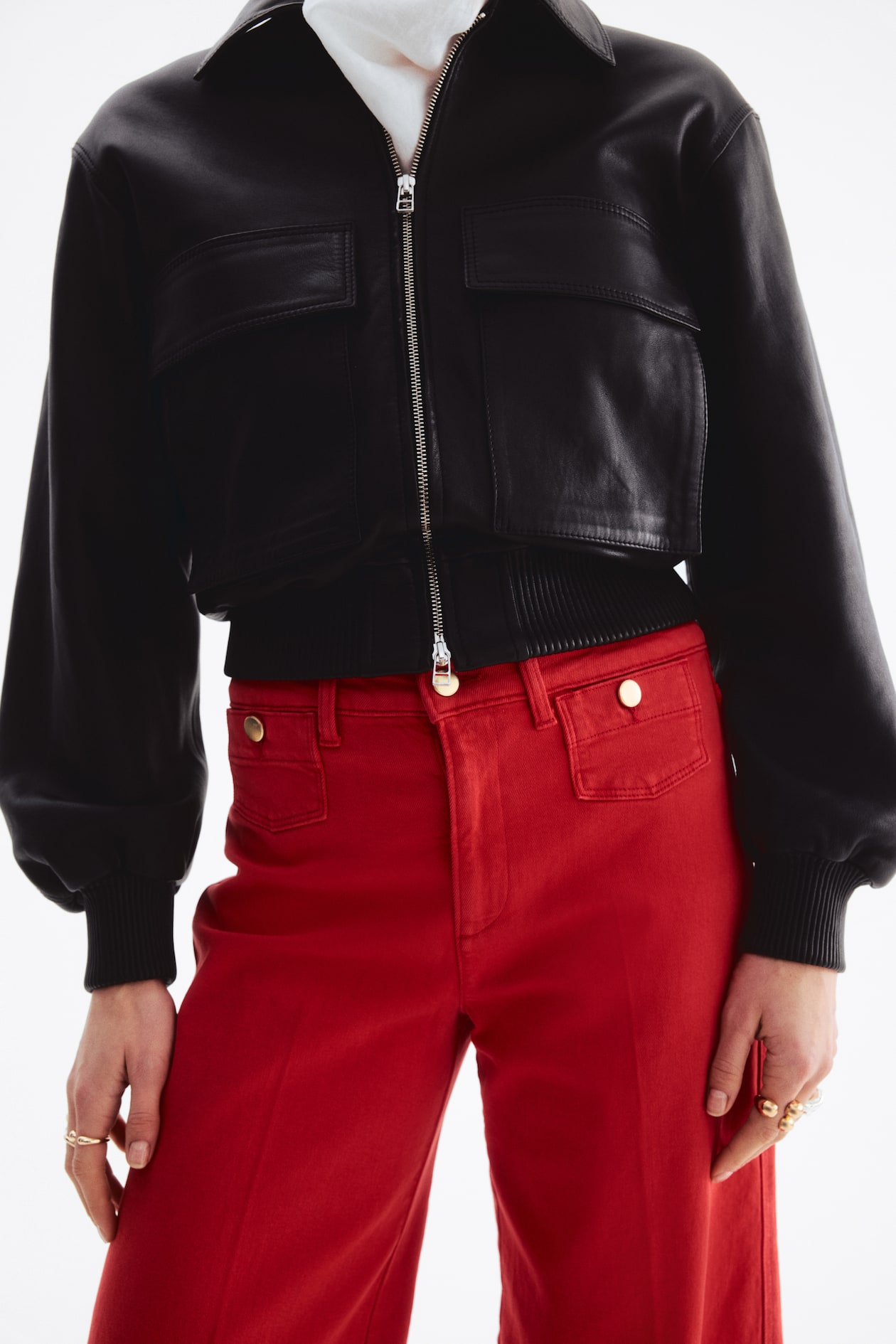 Wide High Waist Ankle Jeans - image 4