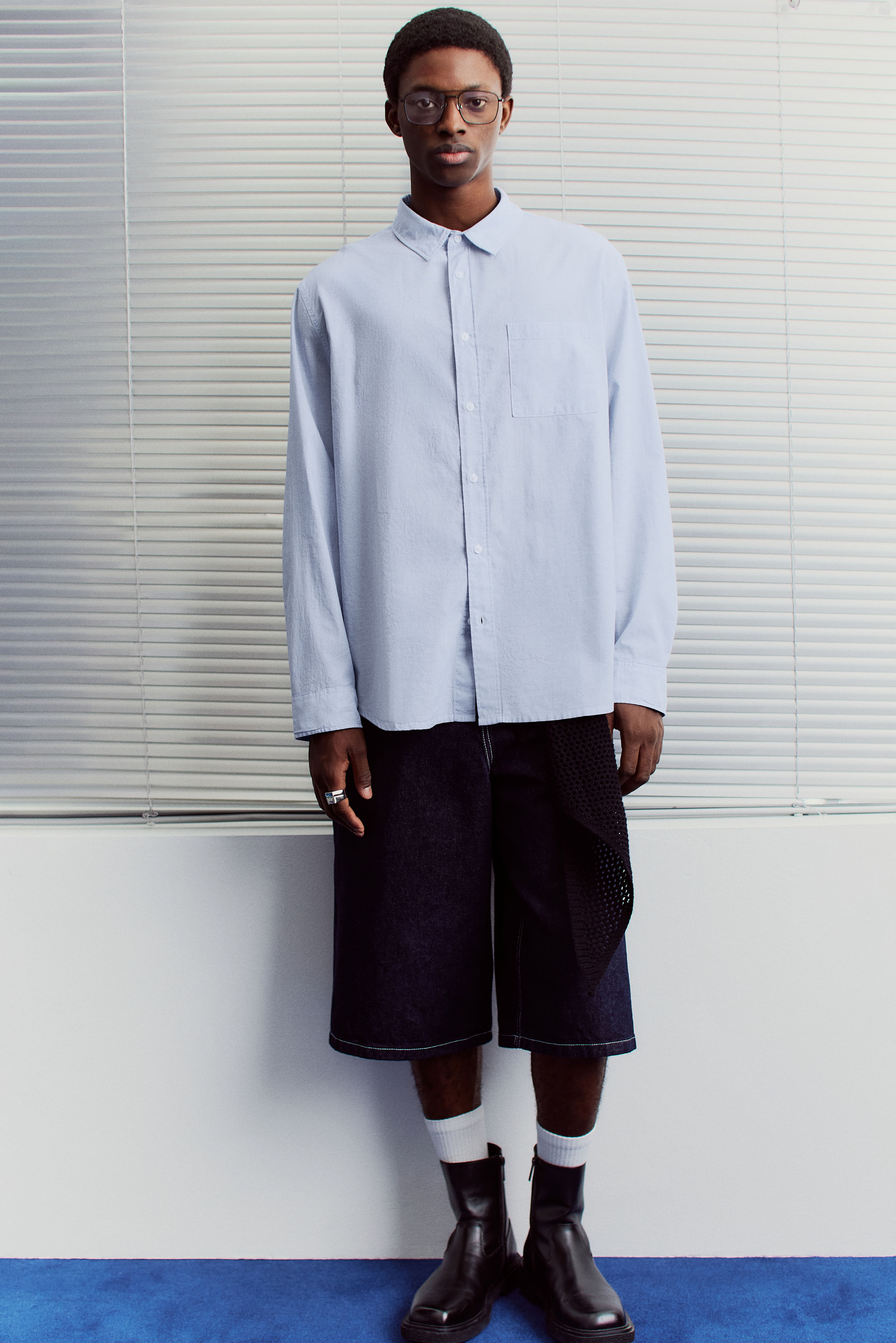 V-Neck Hardware One-Piece Swimsuit