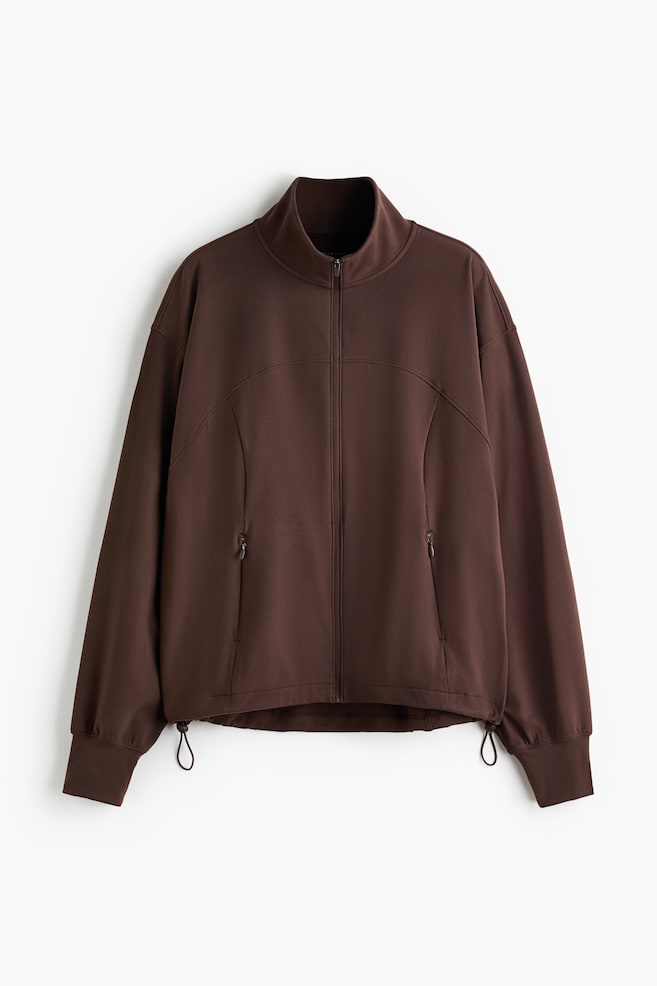 Sports Track Jacket with SoftMove™ - Choco mocha/Ivory/Warm brown - 1