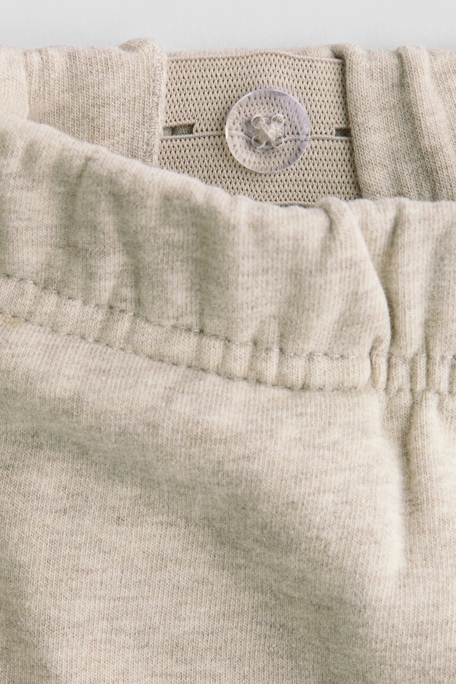 2-delt sweatshirtsæt i bomuld - Lys beige/Kakigrøn/Marineblå - 2