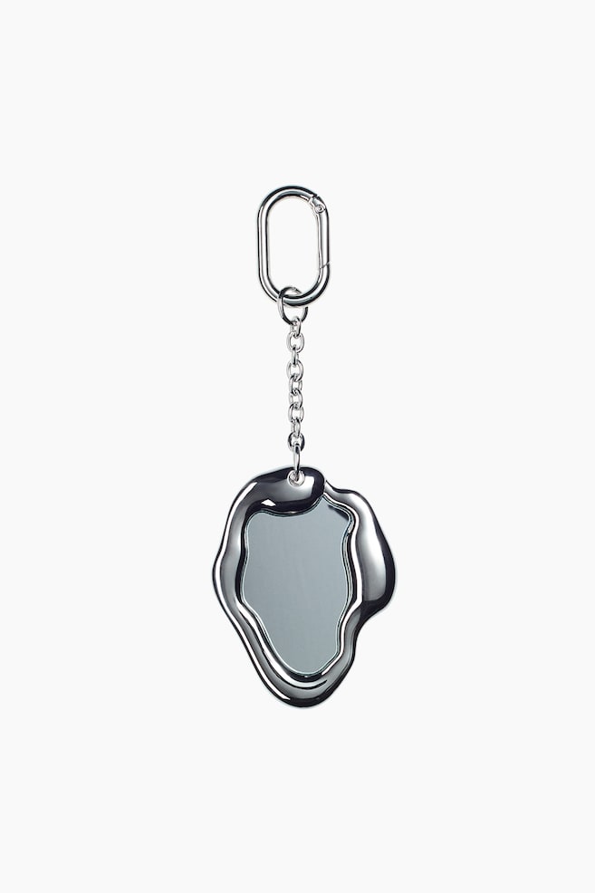 Mirror bag charm - Silver-coloured - 1