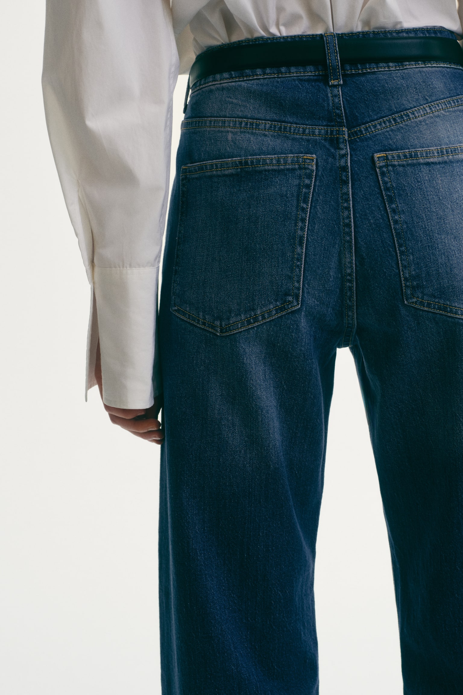 Wide High Jeans - Dark denim blue/Denim blue/Light denim blue/Dark denim grey/Navy denim blue/White/Denim blue/Dark denim blue/Navy denim blue/White/Denim blue/Light denim blue/Denim blue/Dark denim blue - 3