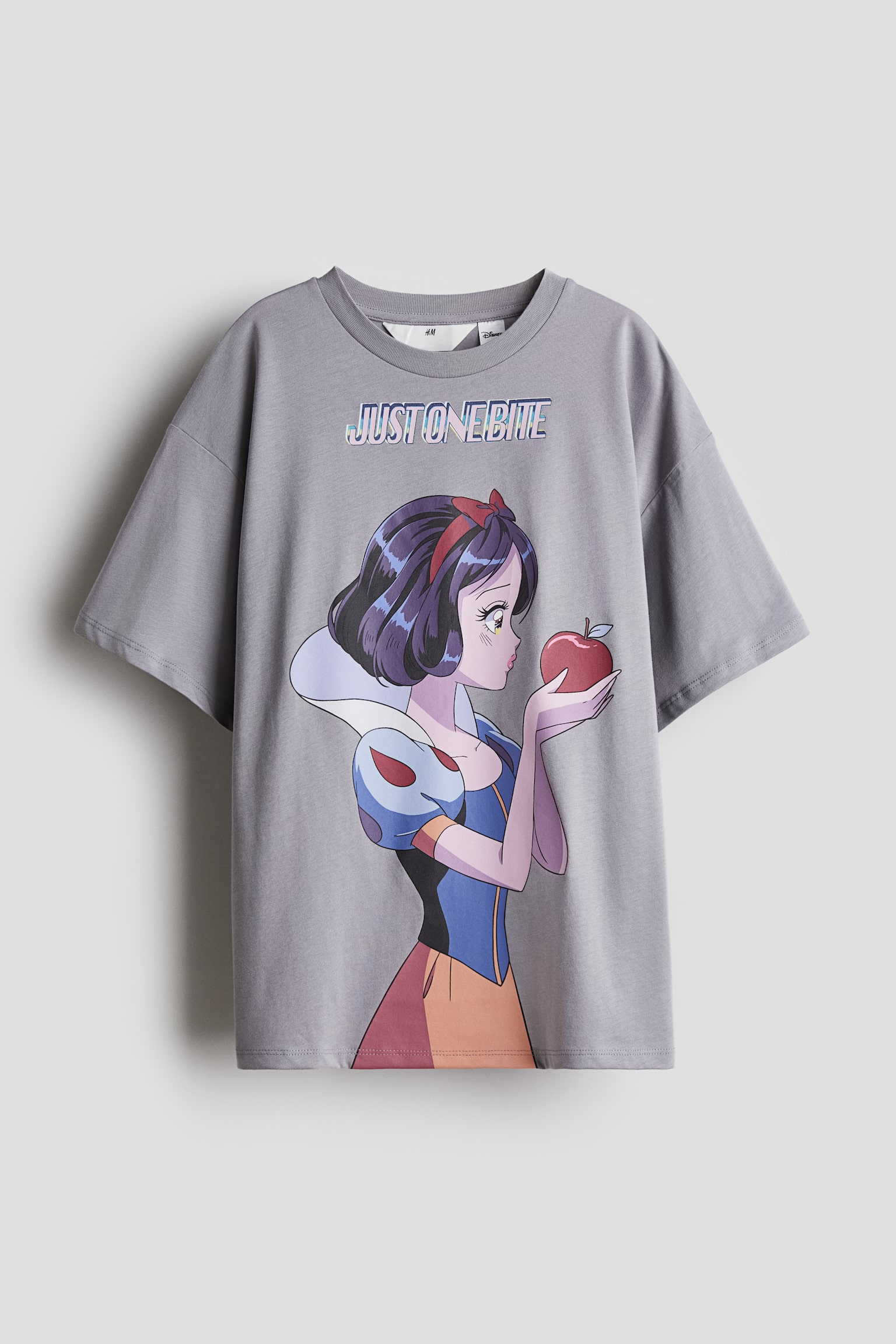 オーバーサイズ プリントTシャツ - グレー／白雪姫/ライトグレー／クロミ - 1