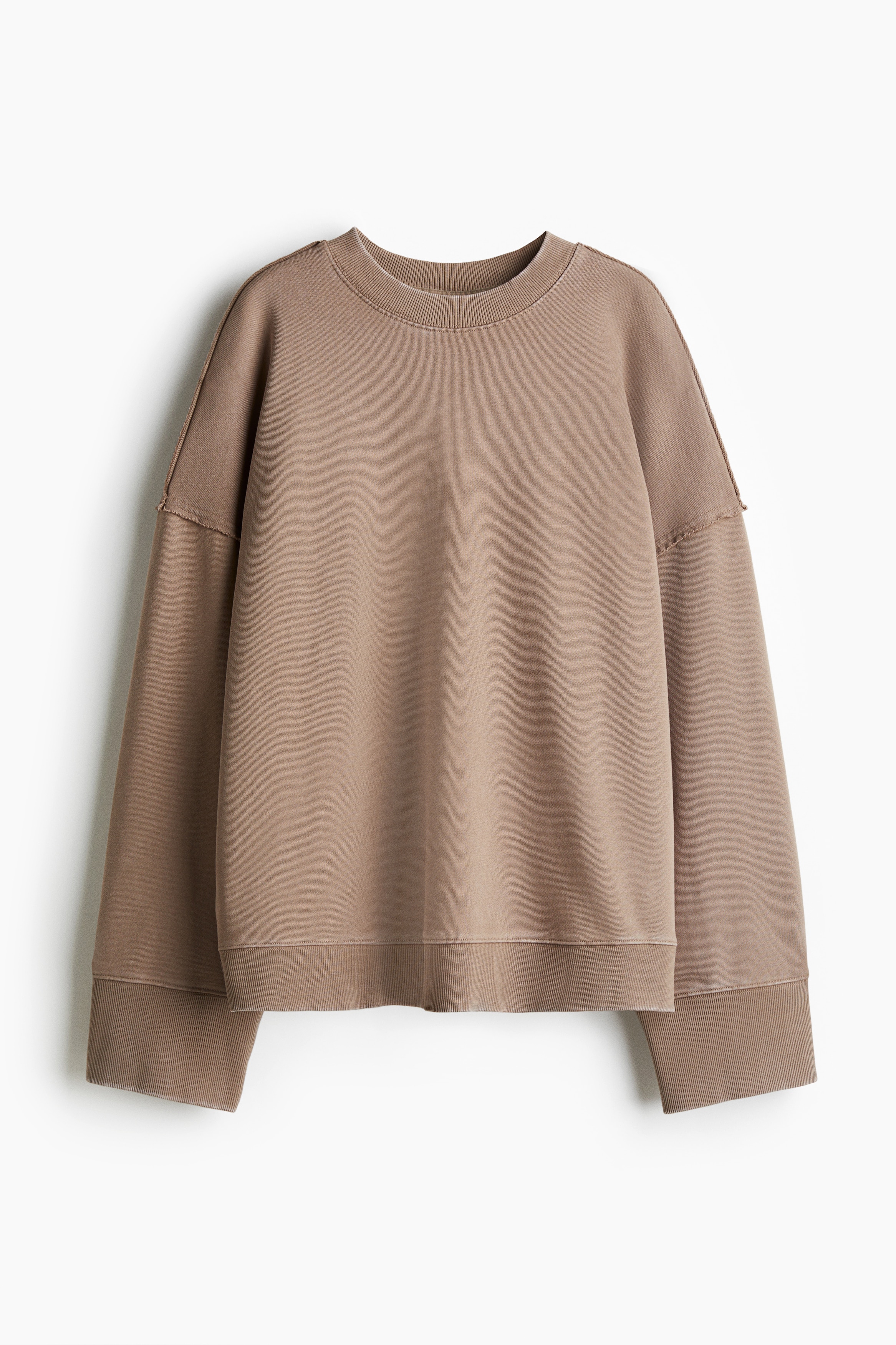Sports sweatshirt - Dark beige
