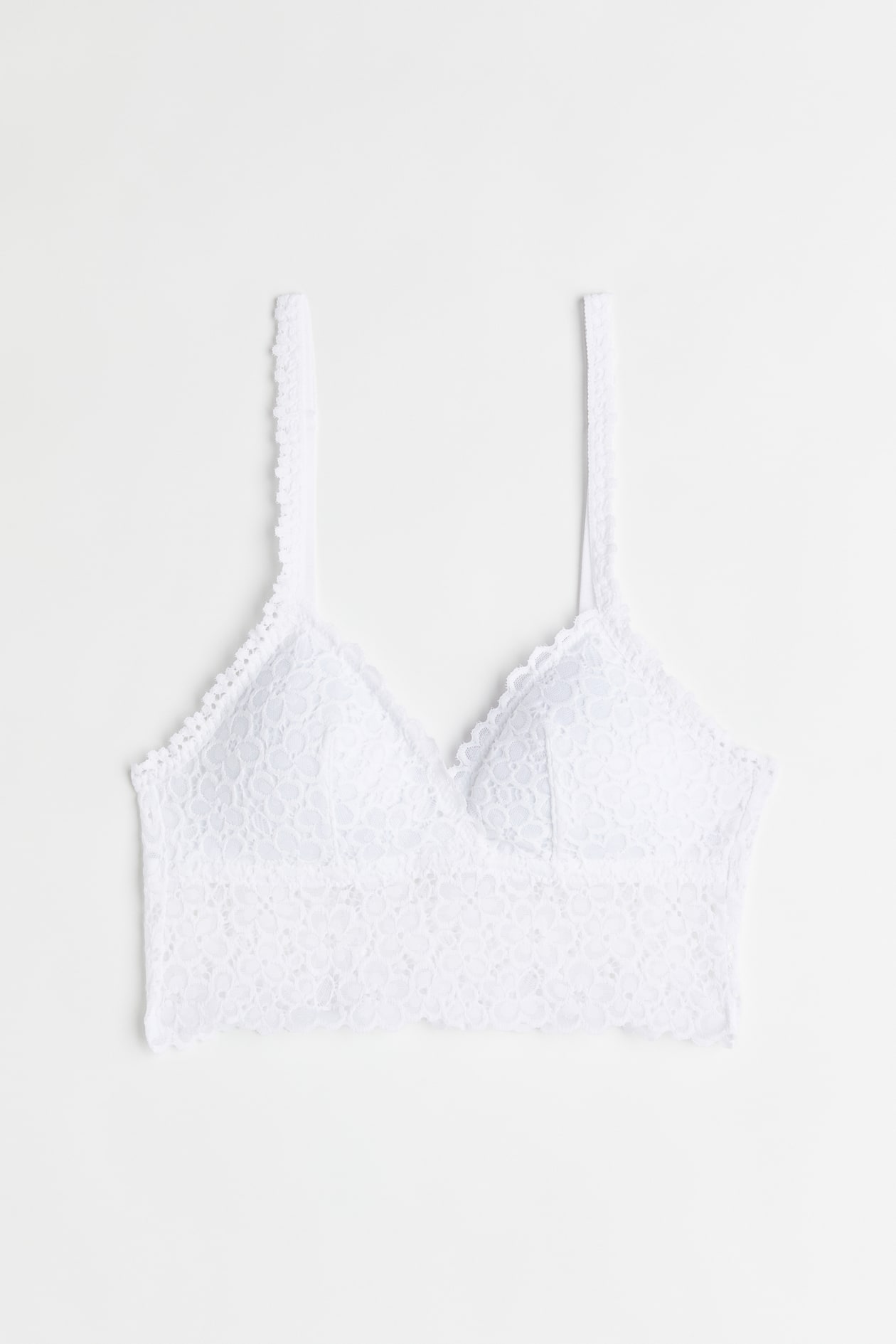 Lace bralette - White - Ladies | H&M GB