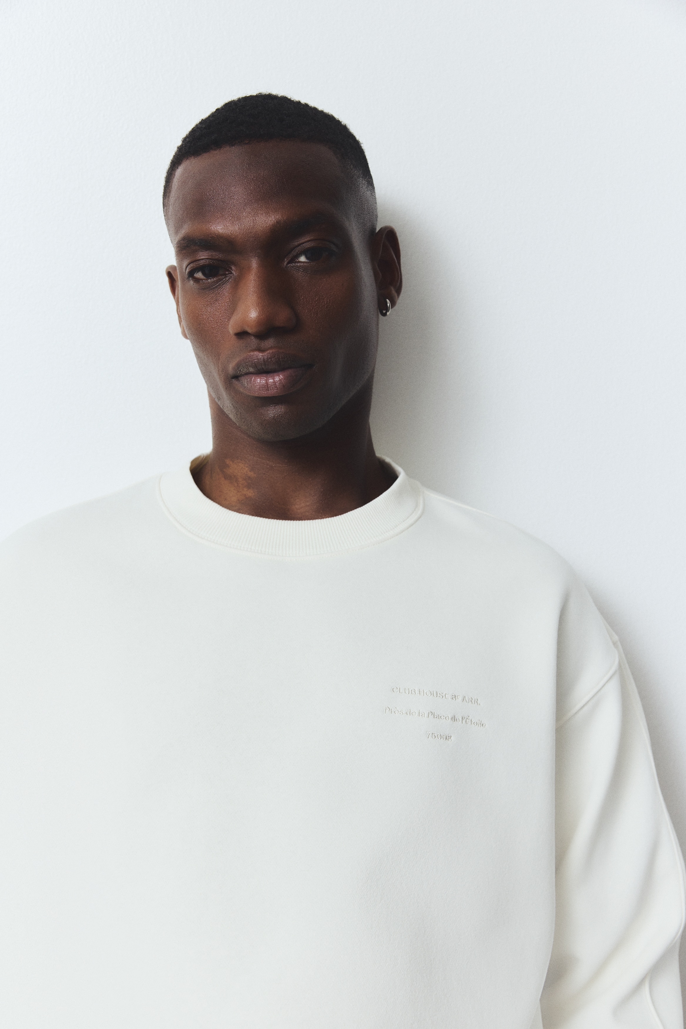 Men's White/Club House Regular-Fit Printed Sweatshirt | H&M US
