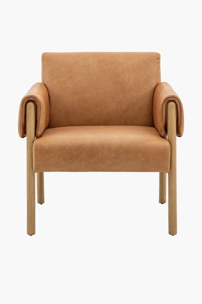 Leather Armchair Tan Gallery Direct Home All H&M GB