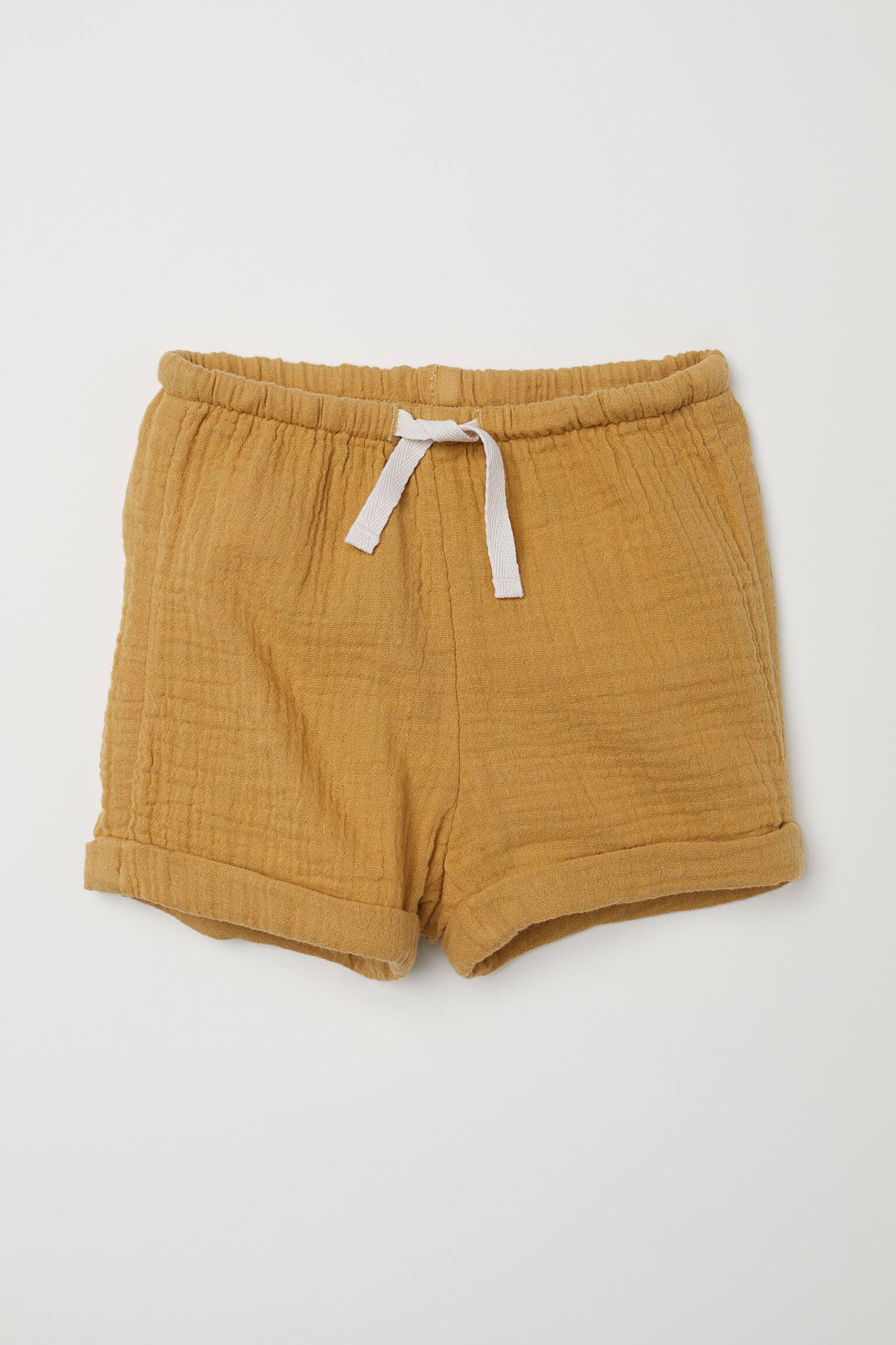 Cotton shorts - Mustard yellow