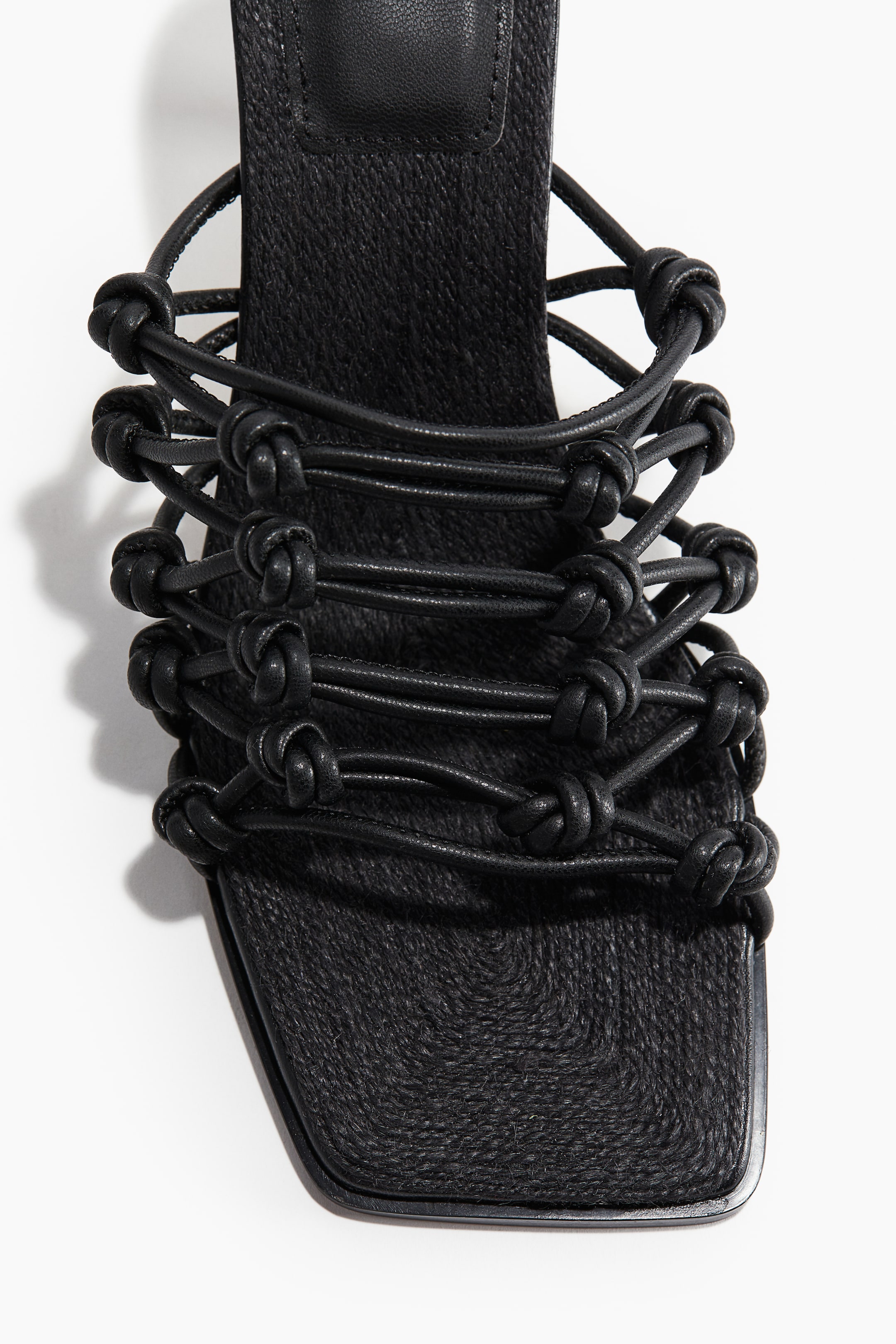 Knot-detail Heeled Sandals - Black - Ladies | H&M US