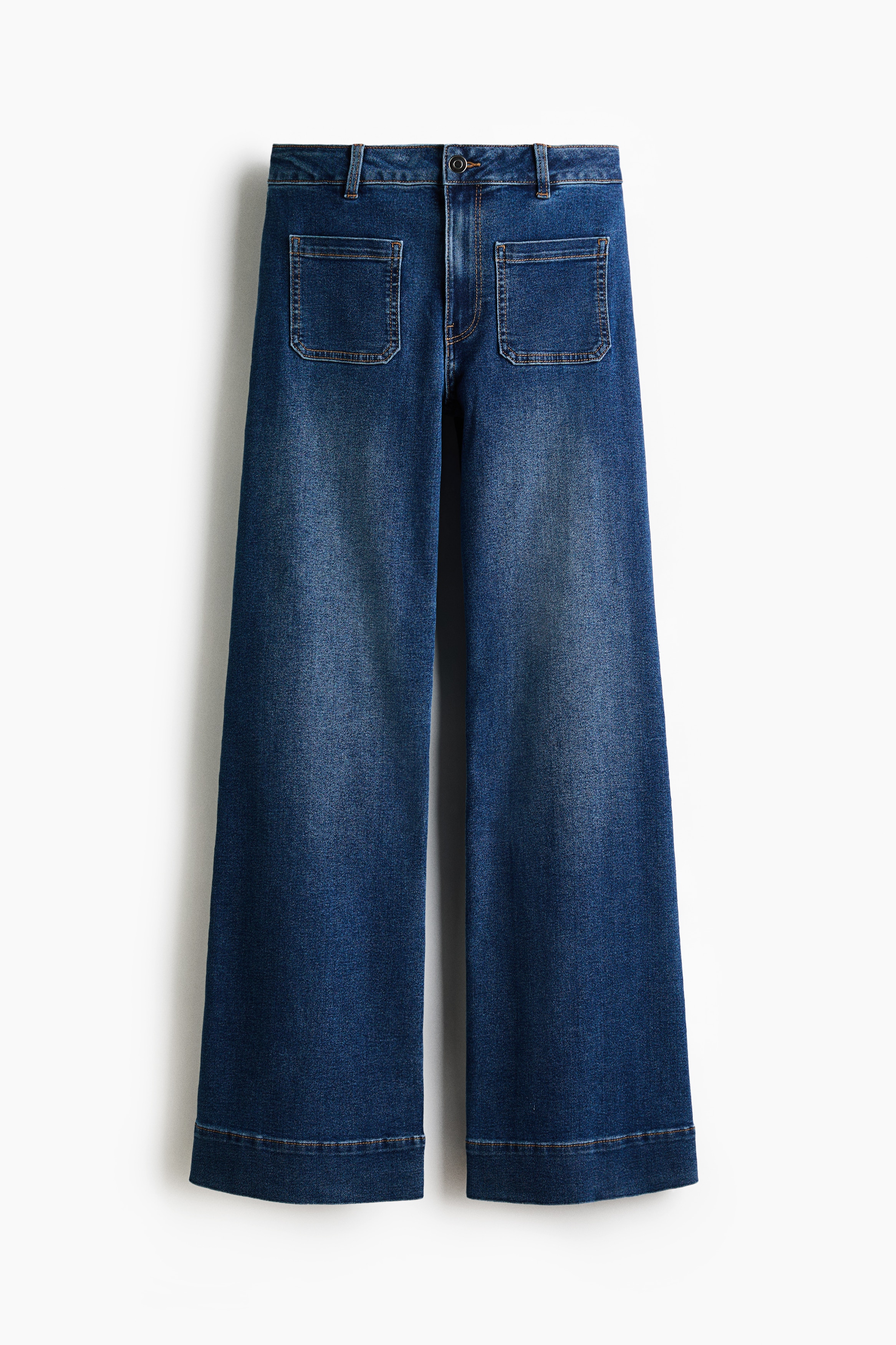 Wide High Waist Jeans - Bleu denim foncé/Bleu denim clair/Noir denim/Bleu denim marine