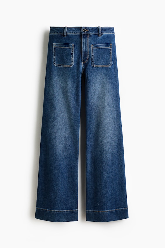 Женские джинсы H&M Wide High Waist Jeans