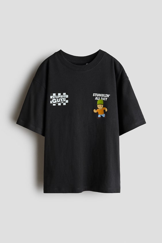 Детские футболки H&M Printed Cotton T-Shirt
