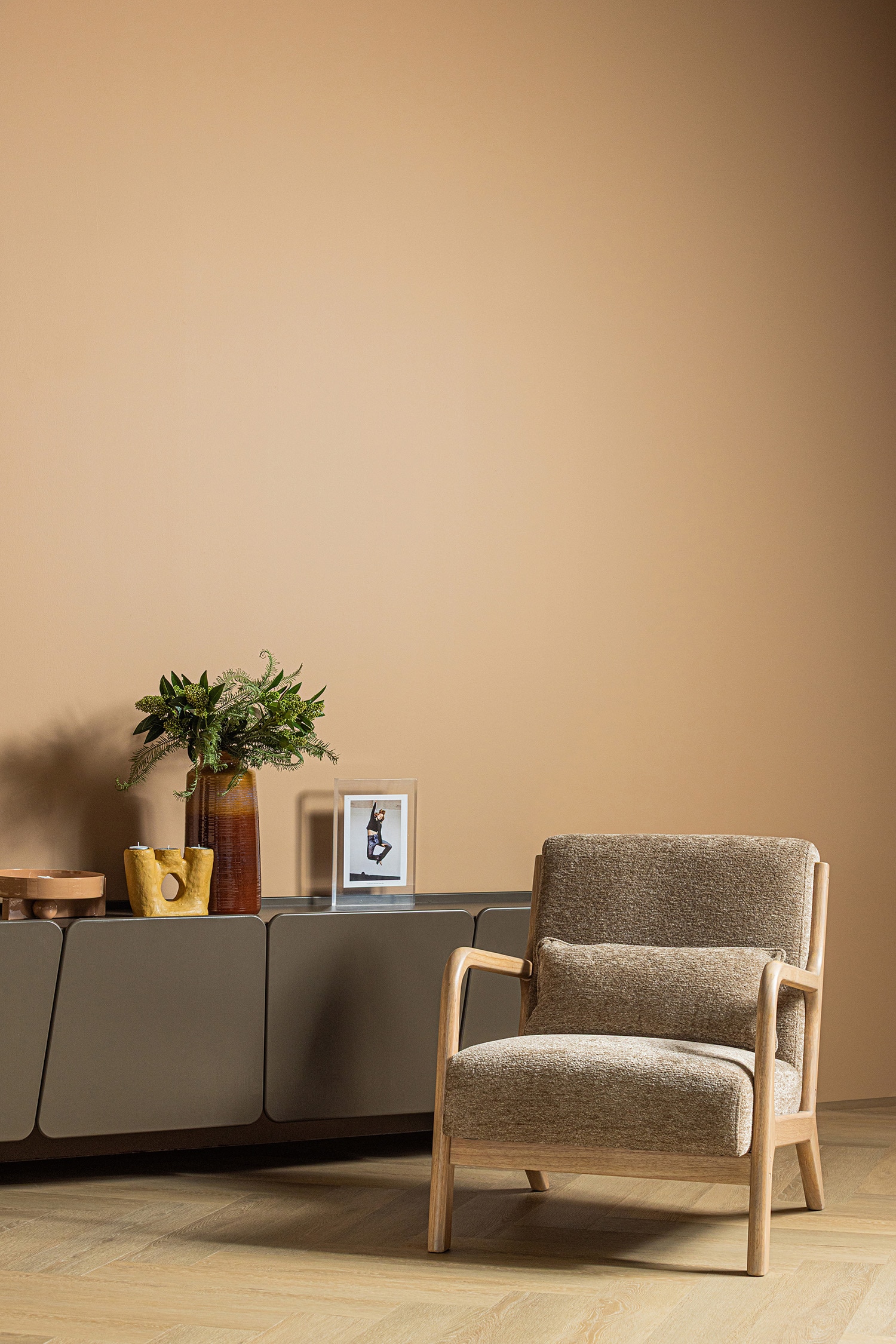 Fauteuil Mark - Beige/Marron
