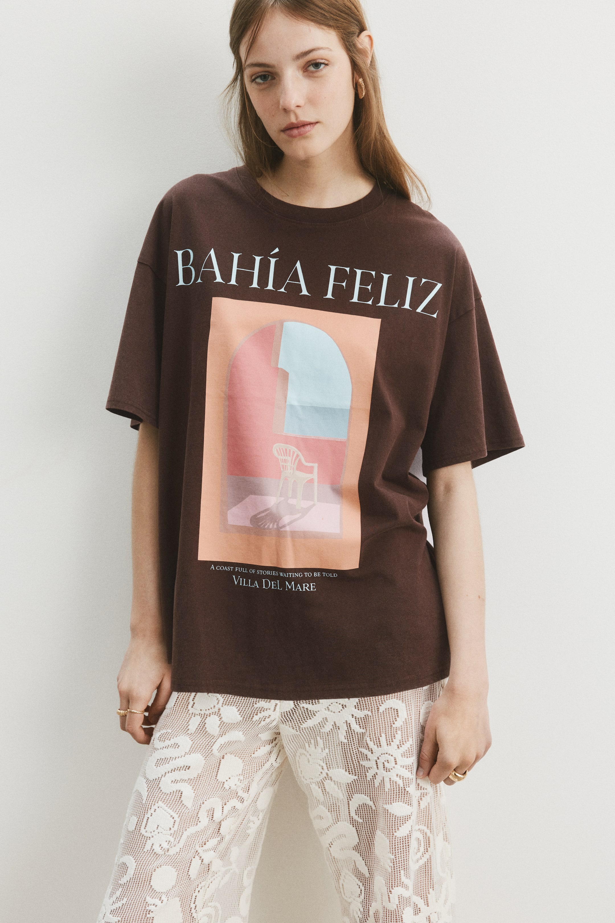 T-shirt ample imprimé