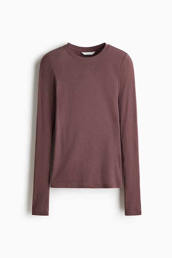 Женские топы H&M Pima Cotton Jersey Top