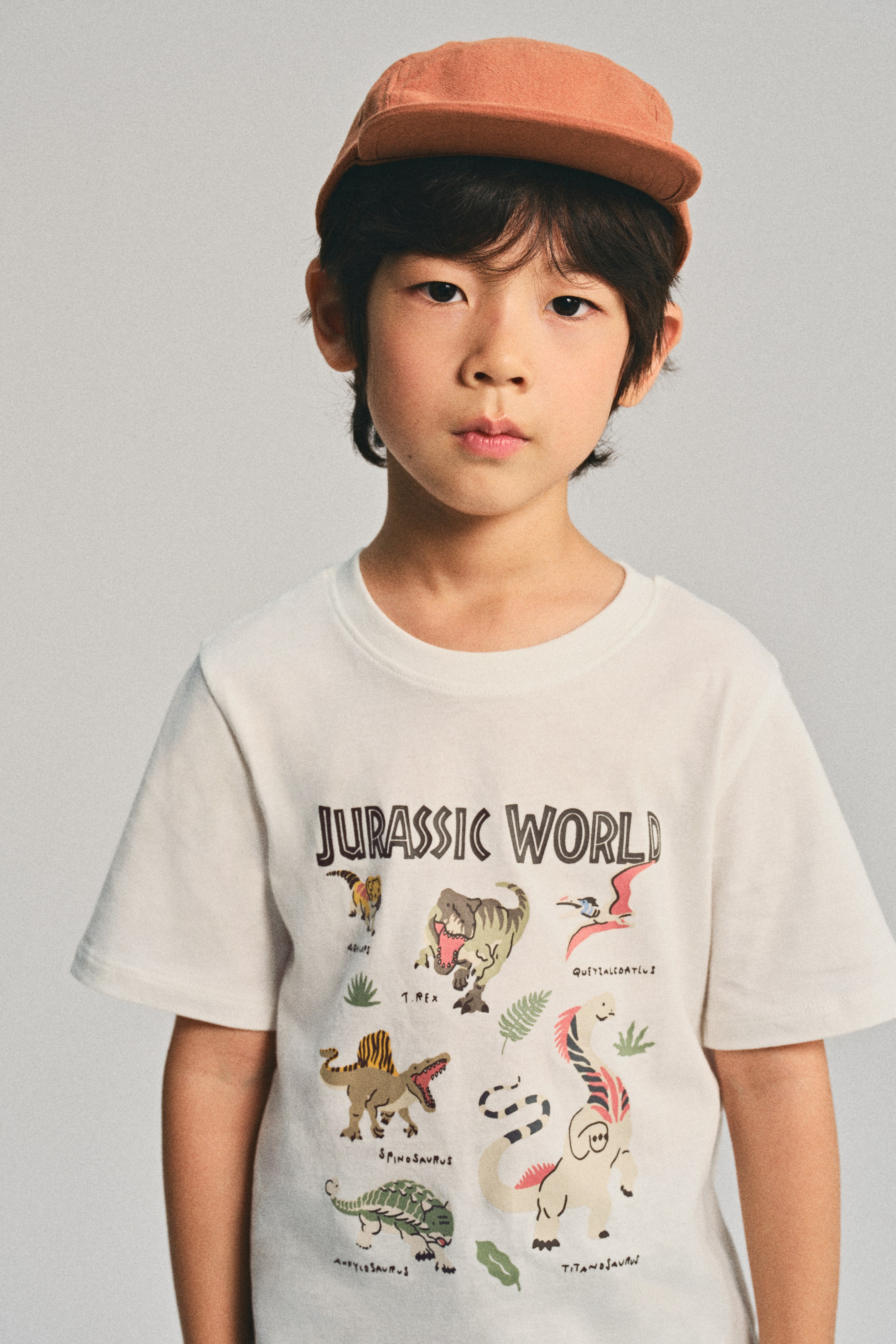 View larger image: Print-motif cotton T-shirt - White/Jurassic World - Kids | H&M SG 2