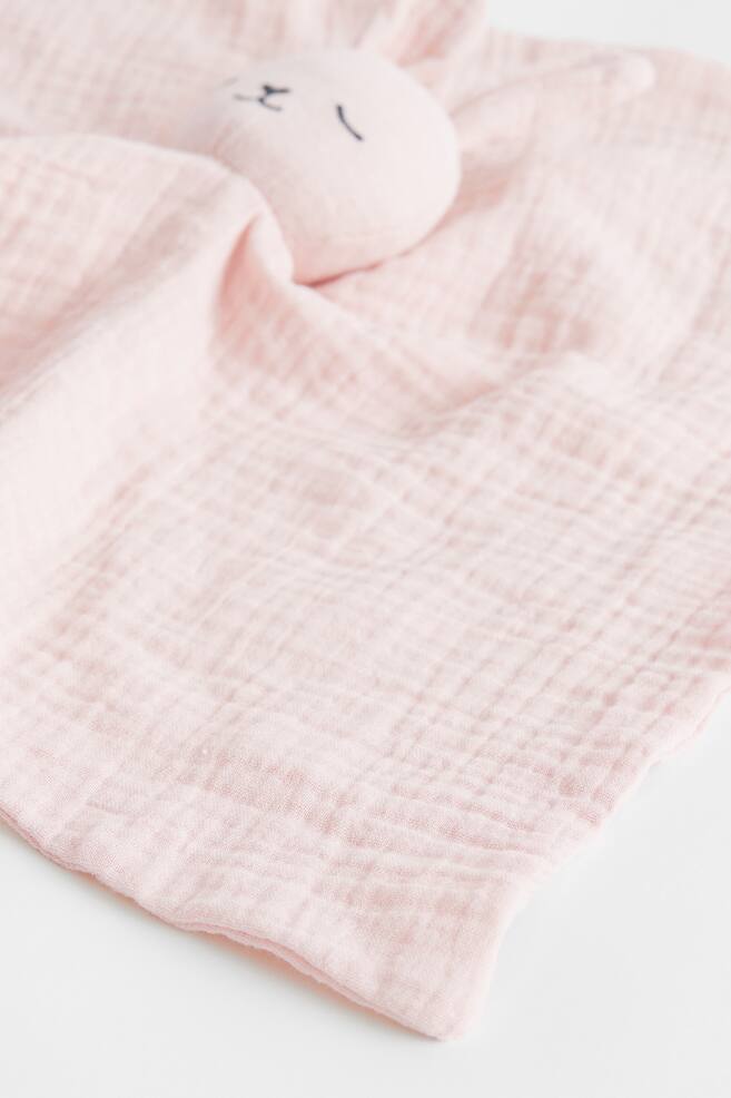 Cotton muslin comfort blanket - Light pink/Rabbit/White/Rabbit/Light beige/Bear/Dark grey/Bear/dc - 3
