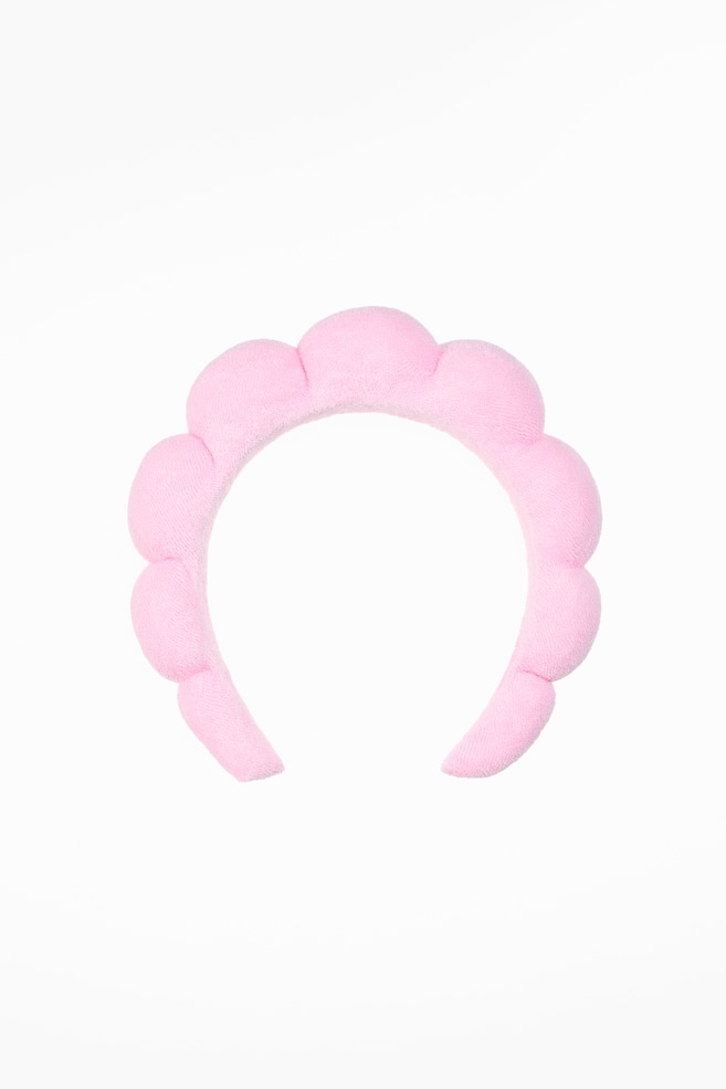 Bandeau beauté matelassé - Rose/Noir/Jaune clair/vichy - 1