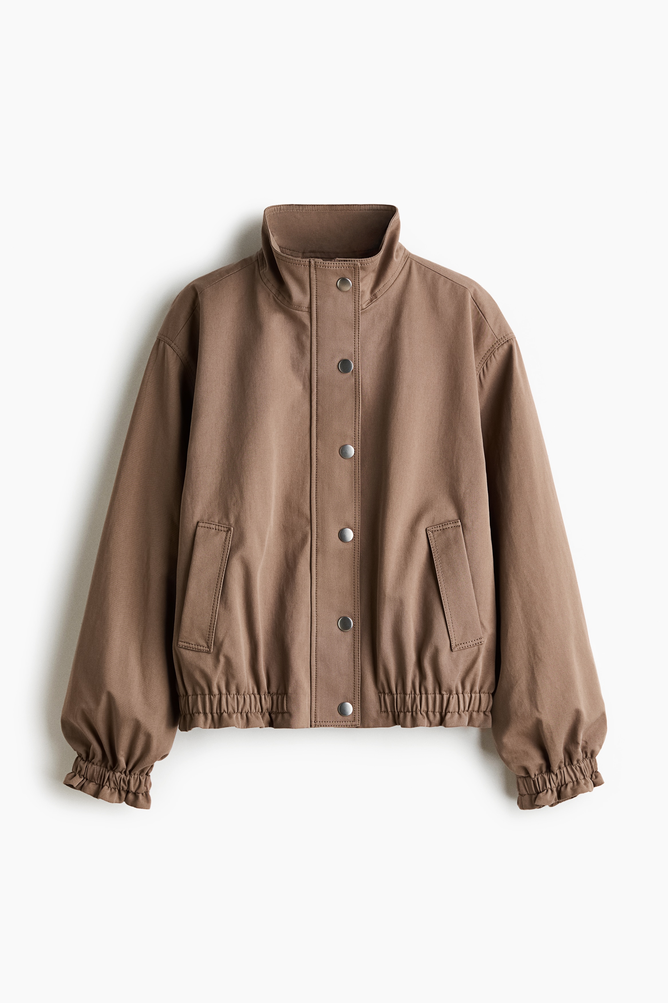 Cotton blouson jacket - Greige
