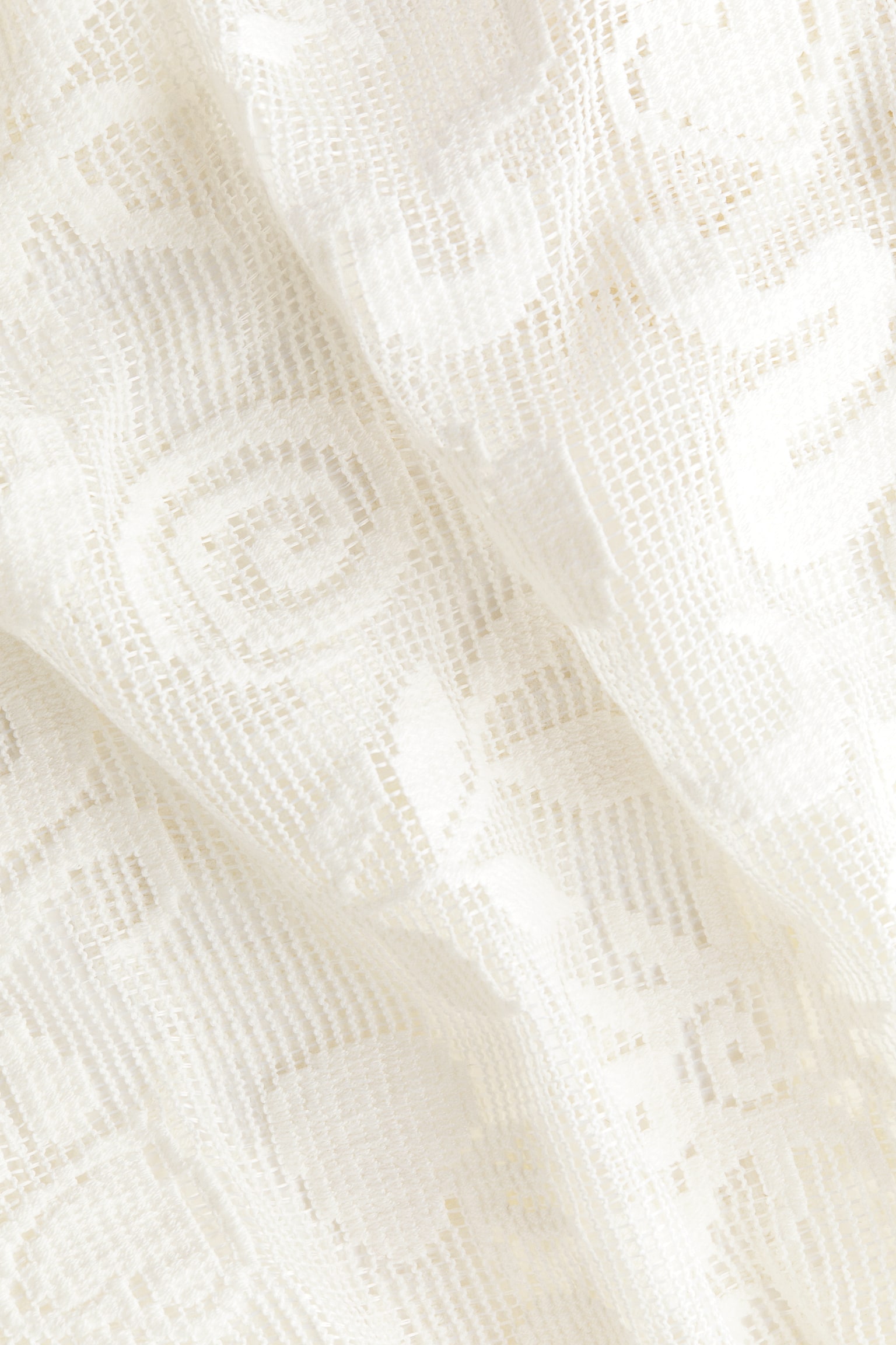 Женское платье H&M Motif-Detail Mesh, цвет: Кремовый — фото 6