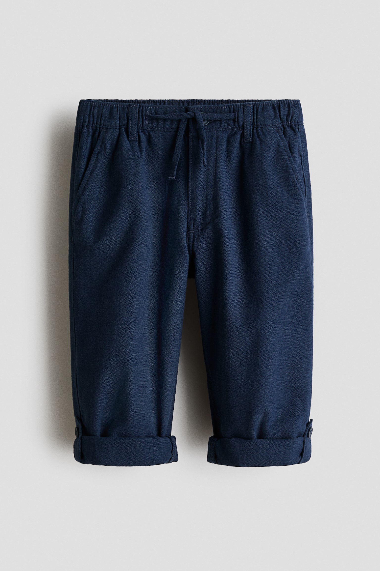 Cotton roll-up trousers - 1