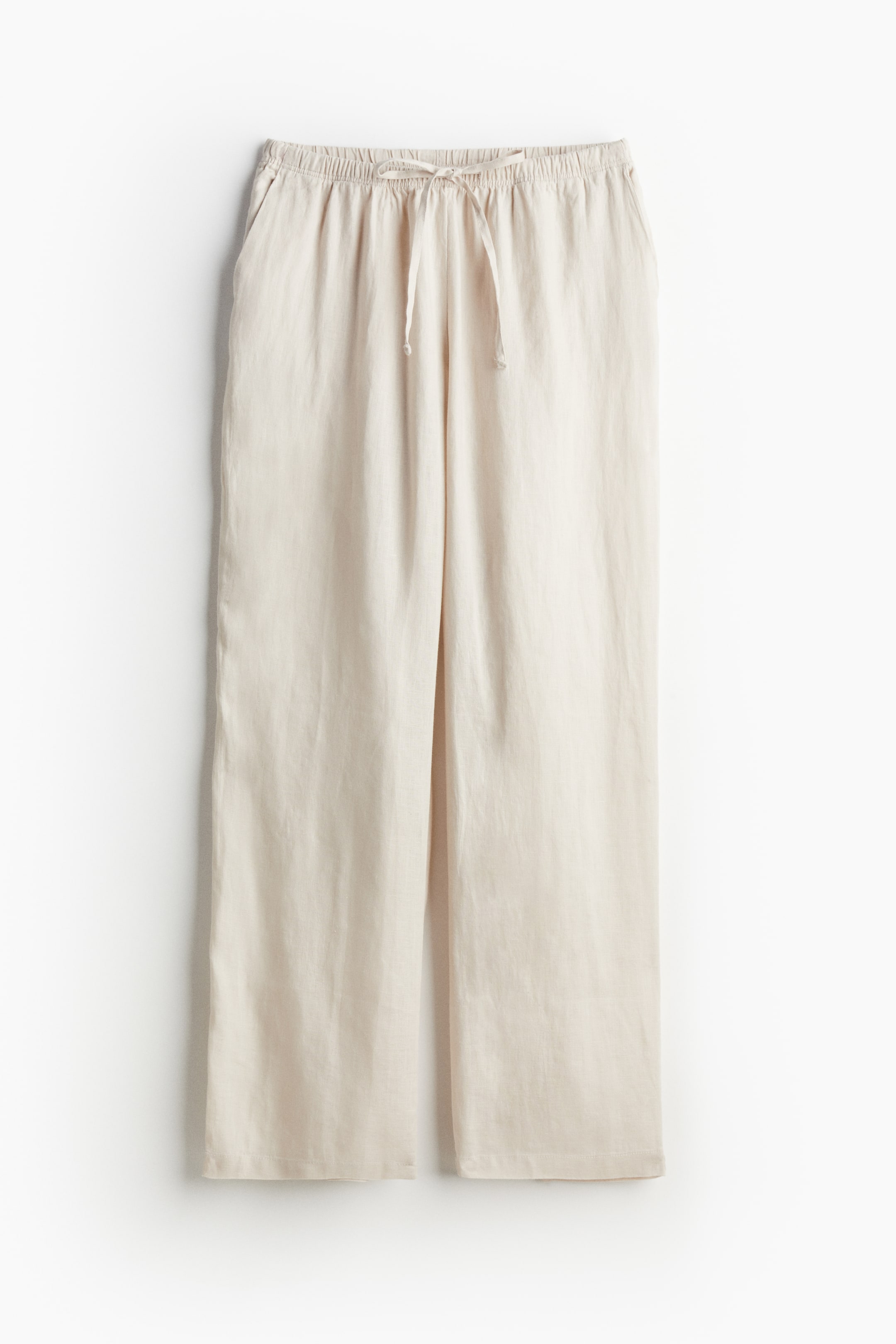 Linen trousers - Light beige - Ladies | H&M GB