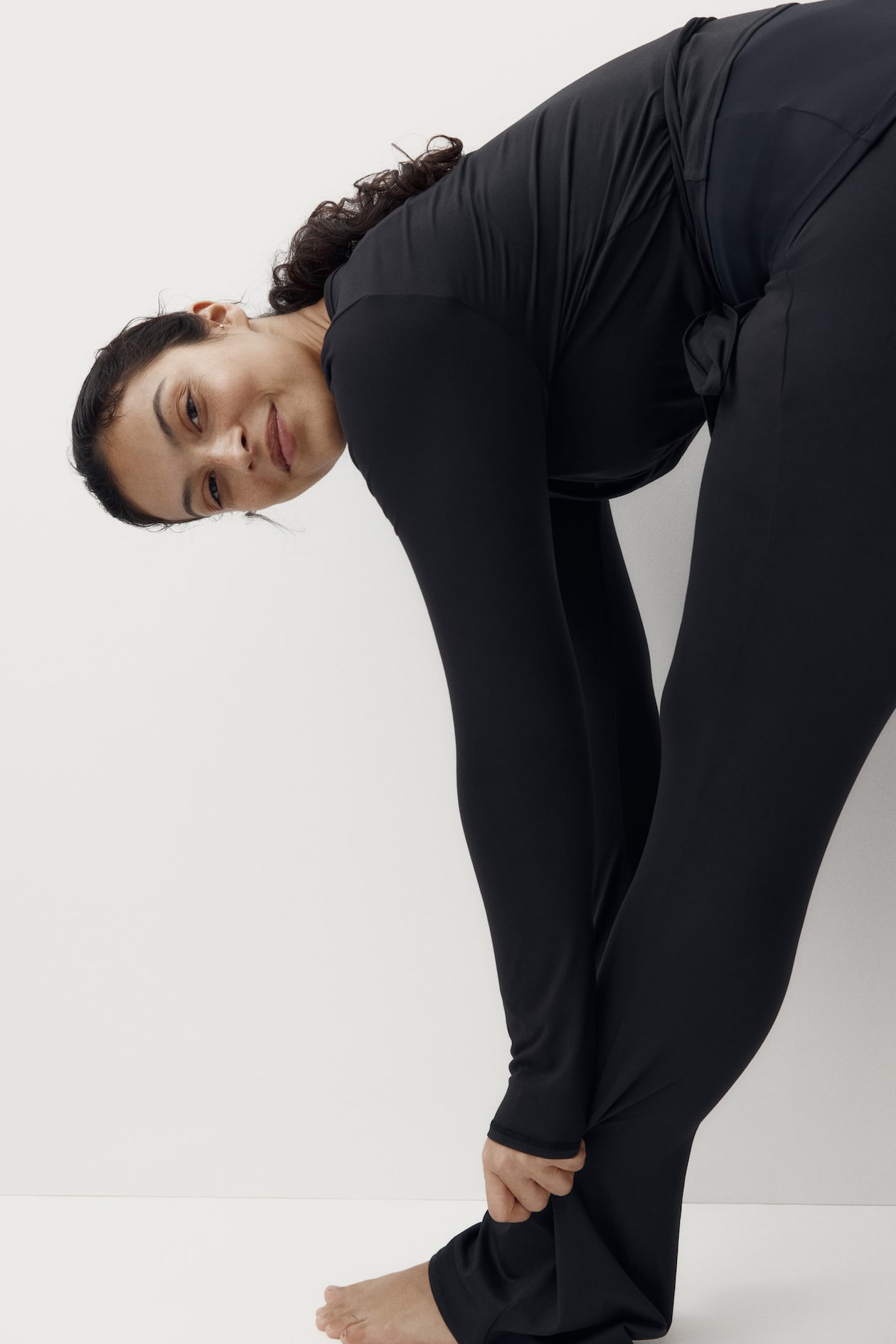 Flared Brushed Jersey Pants - image 3