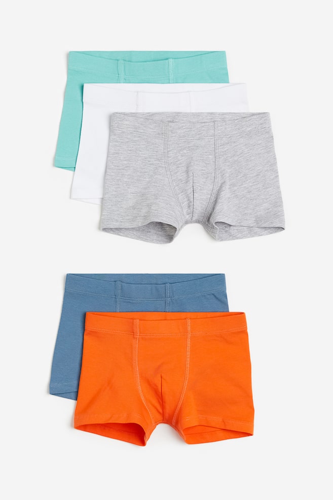 5-pack boxer shorts - Orange/Blue - 1