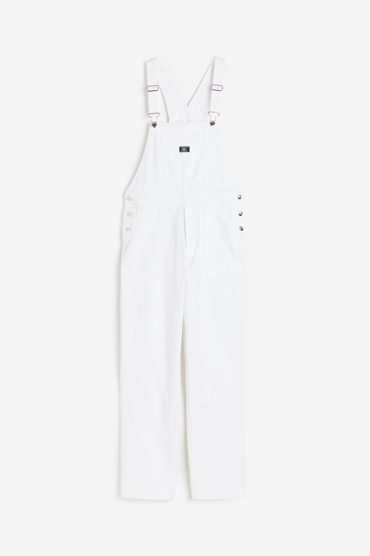 デニムオーバーオール - ホワイト - レディース | H&M JP