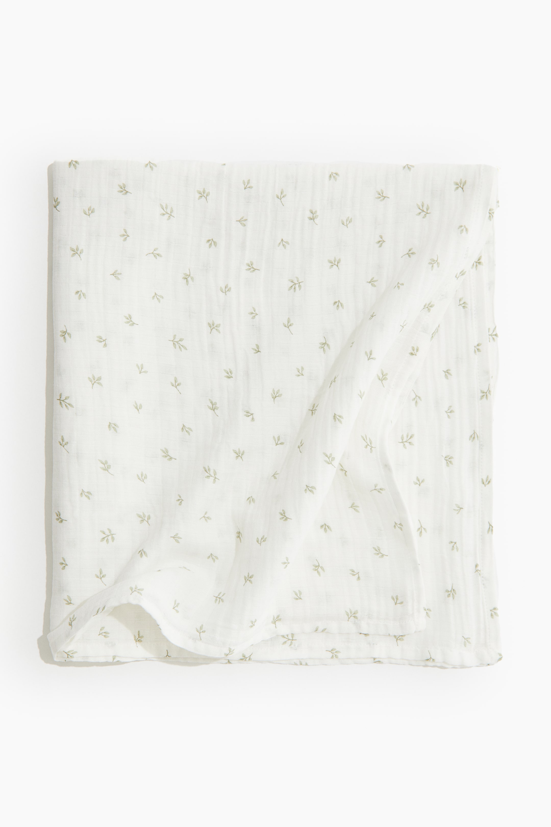 Muslin Baby Blanket - White/floral - Home All | H&M US