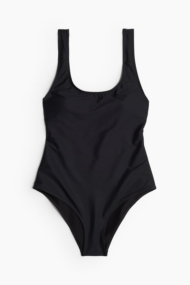 Maillot de bain Firm Shape - Noir/Vert kaki foncé - 1