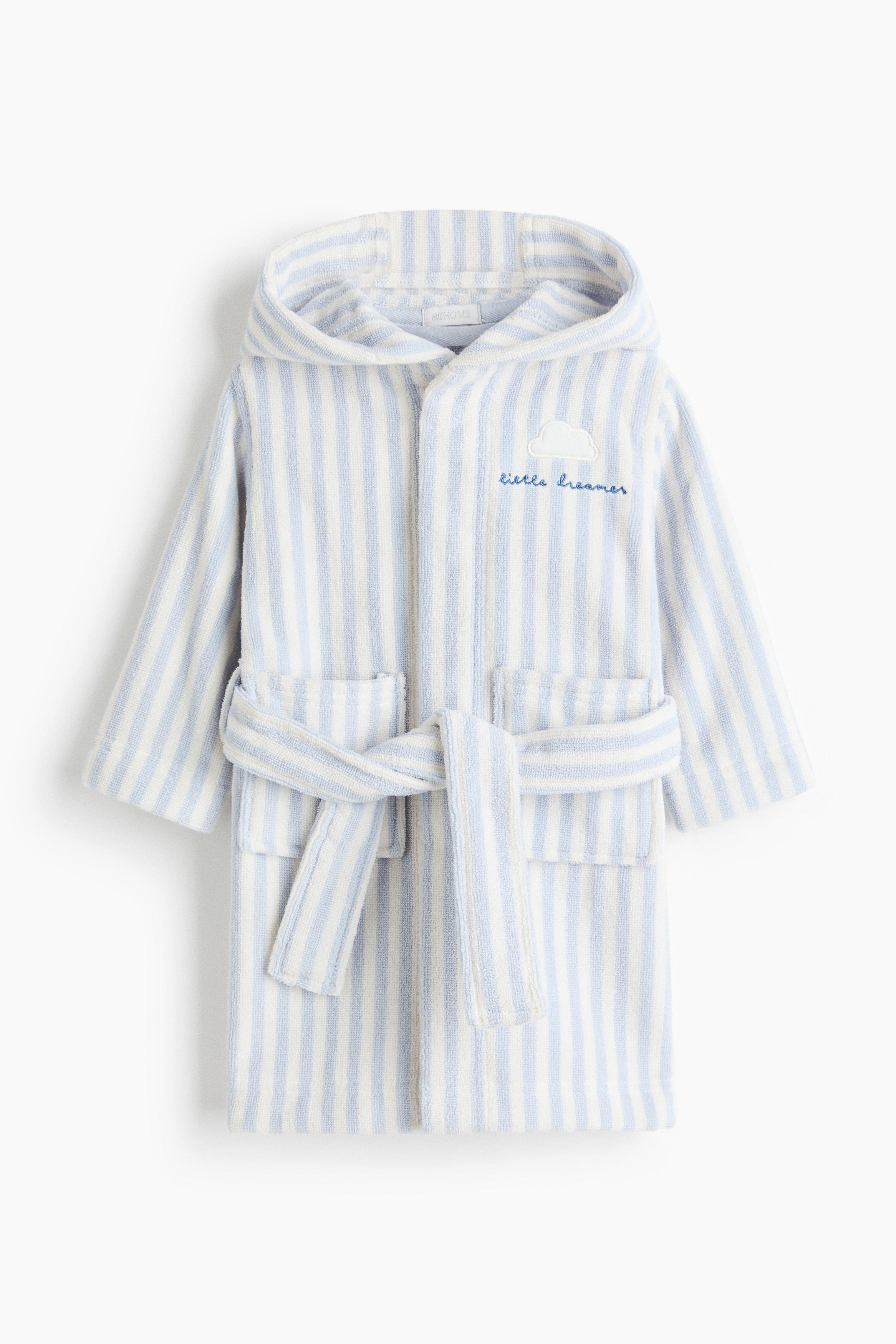 Robe de chambre pour bébé avec détail brodé - Bleu clair/nuage/Rose clair/cerises