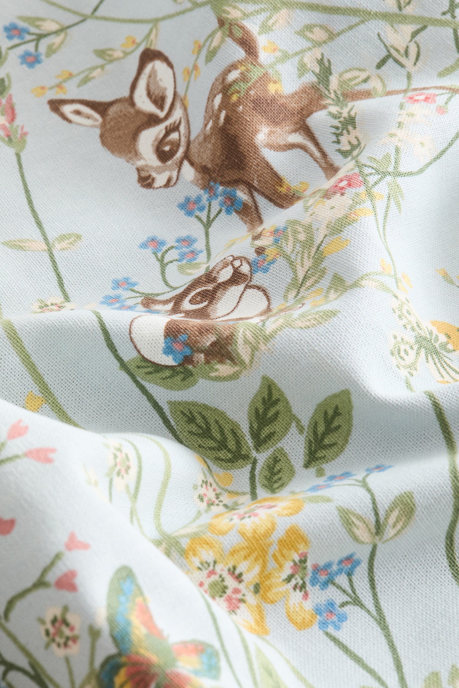 Patterned cotton cushion cover - Light turquoise/Bambi/White/Bambi/Pink/Bambi/Brown/Bambi - 3