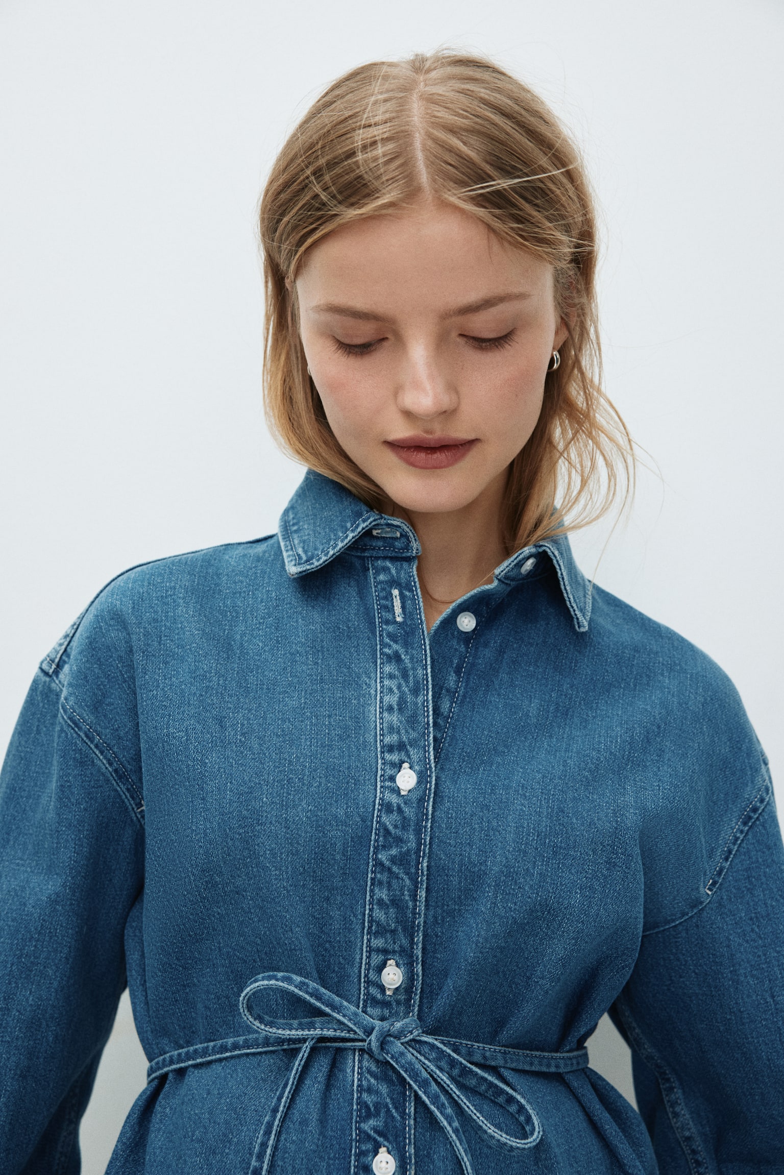 MAMA Koszula dżinsowa - Niebieski denim - 5