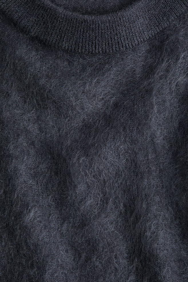 Top en cachemire brossé-Gris foncé - 5