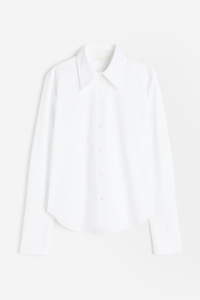 Skjorte i bomuld - Hvid - 2