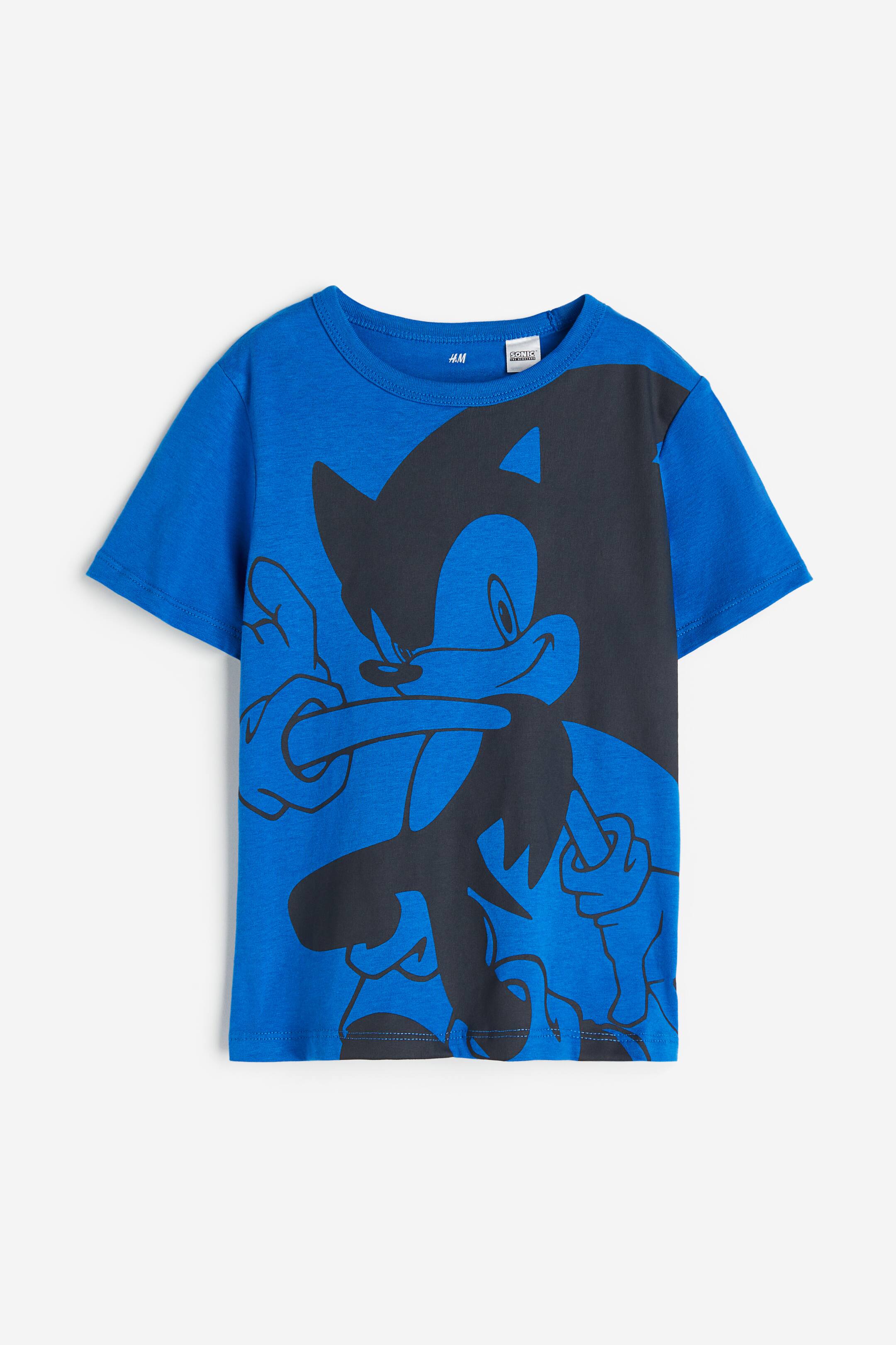 View larger image: Printed T-shirt - Bright blue/Sonic the Hedgehog - Kids | H&M 1