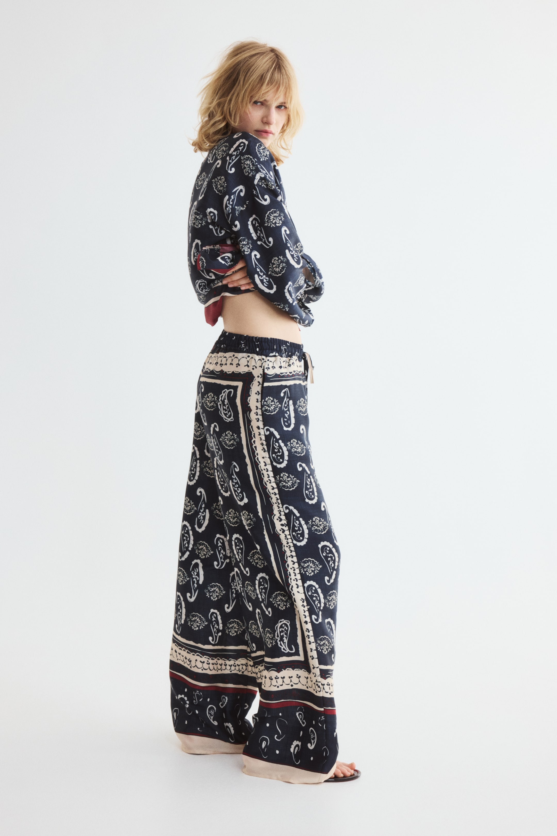 Printed Drawstring Pants