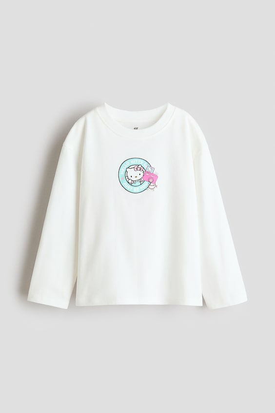 Детские топы H&M Long-Sleeved Printed Top