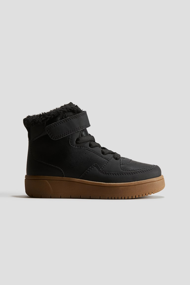 Sneakers Alte Scarpe Con Fascetta Sneakers Alte Foderate Nero