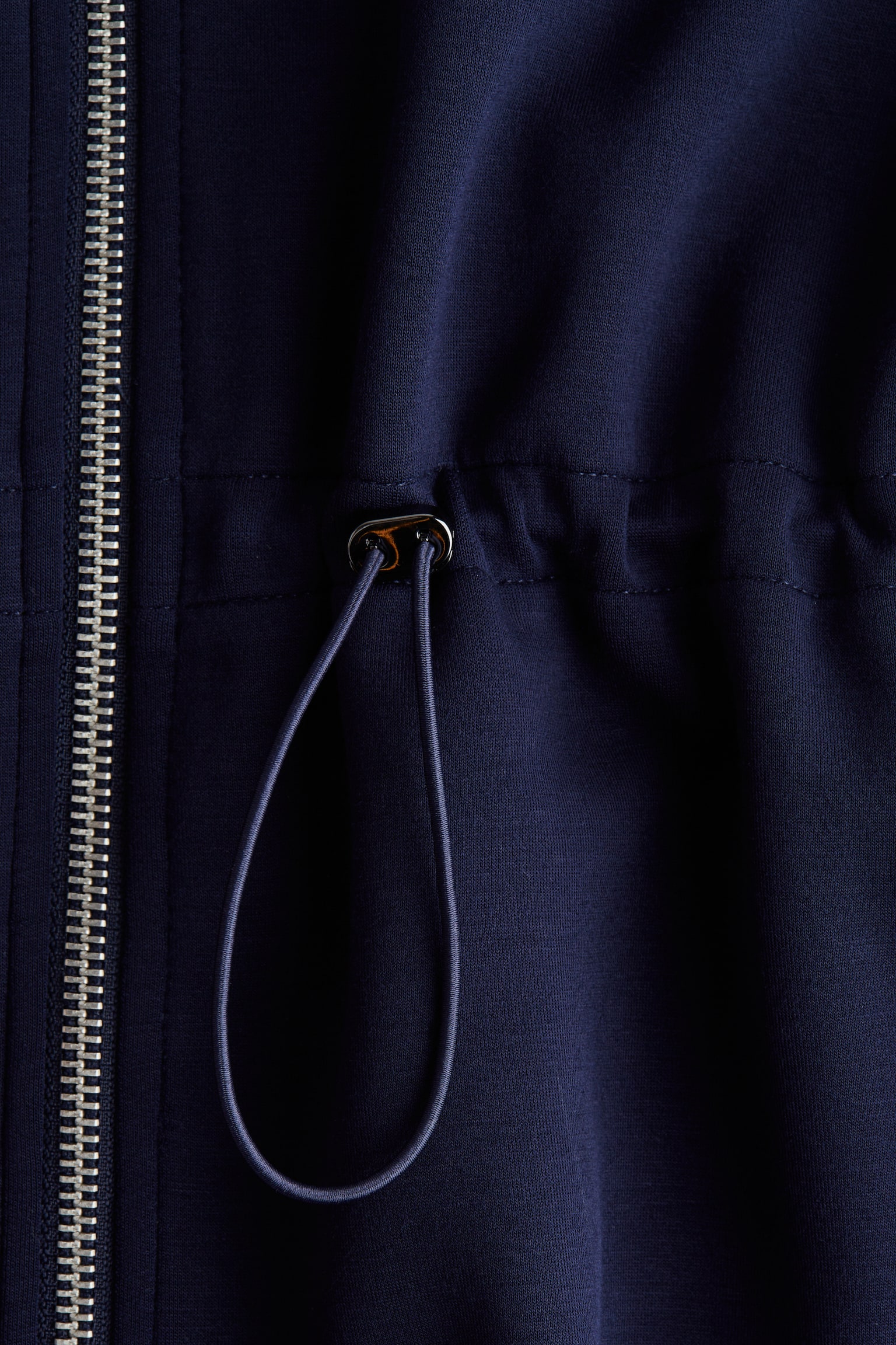 Peplum zip-through sweatshirt - Navy blue/Black - 2