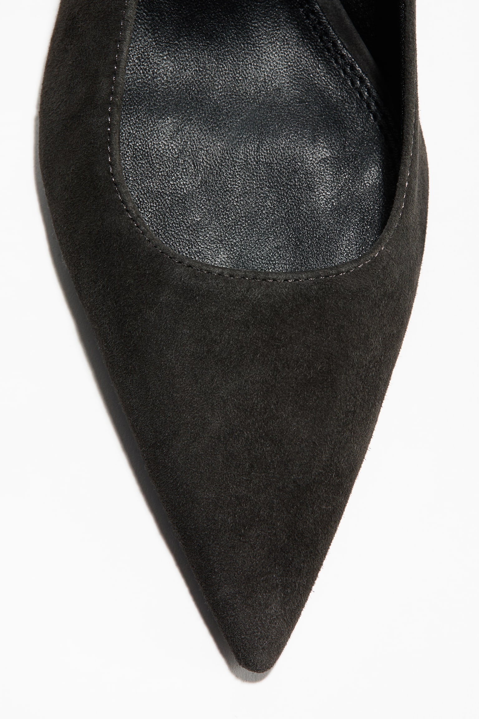 Pointed suede slingbacks - Dark khaki green/Khaki green/Brown - 5